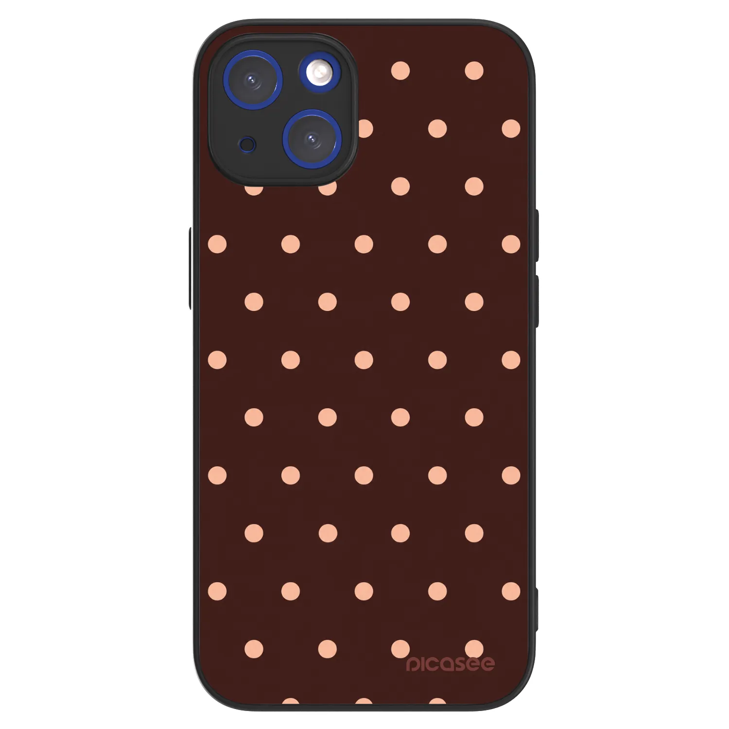 Picasee ULTIMATE CASE za Apple iPhone 14 - Peach Dots & Chocolate