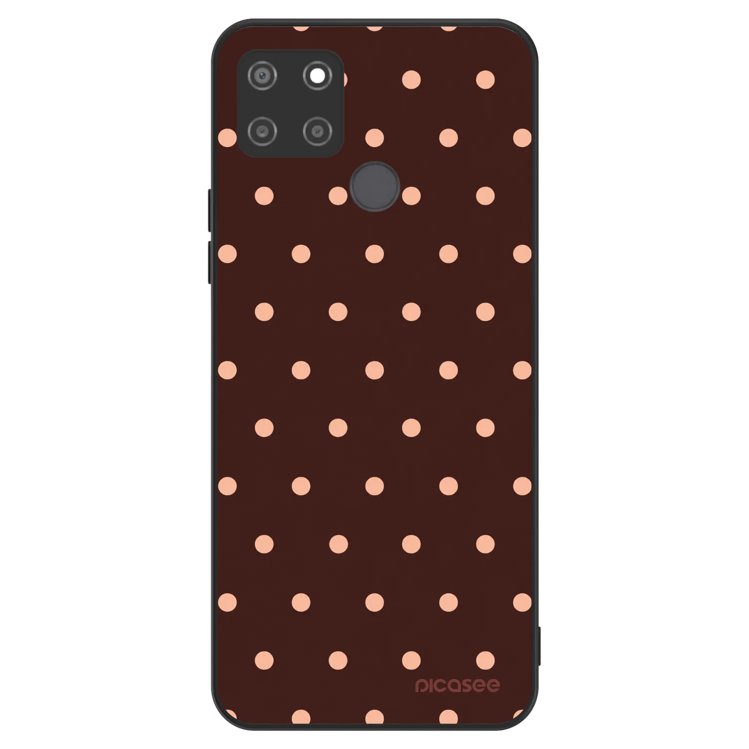 Picasee ULTIMATE CASE za Realme C21Y - Peach Dots & Chocolate