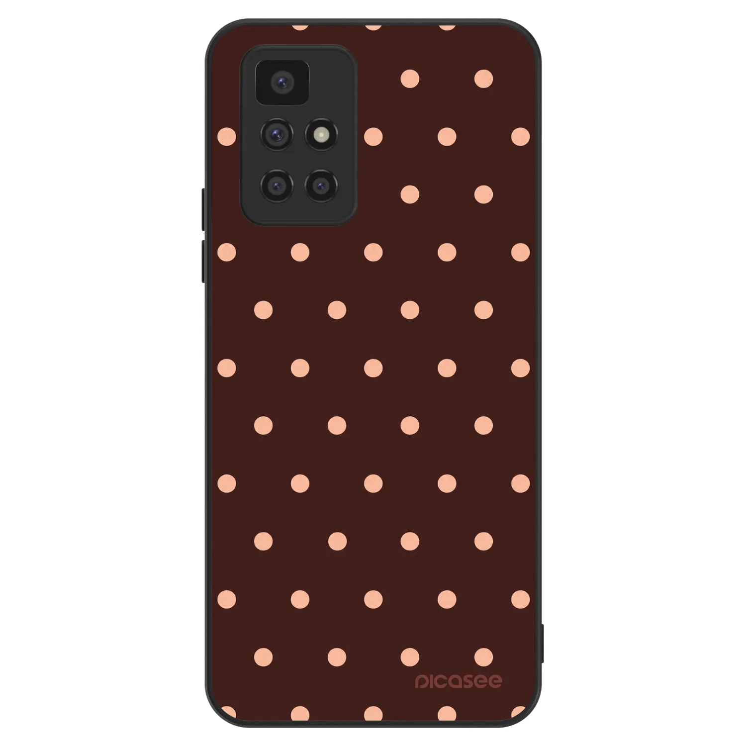Picasee ULTIMATE CASE za Xiaomi Redmi 10 (2022) - Peach Dots & Chocolate