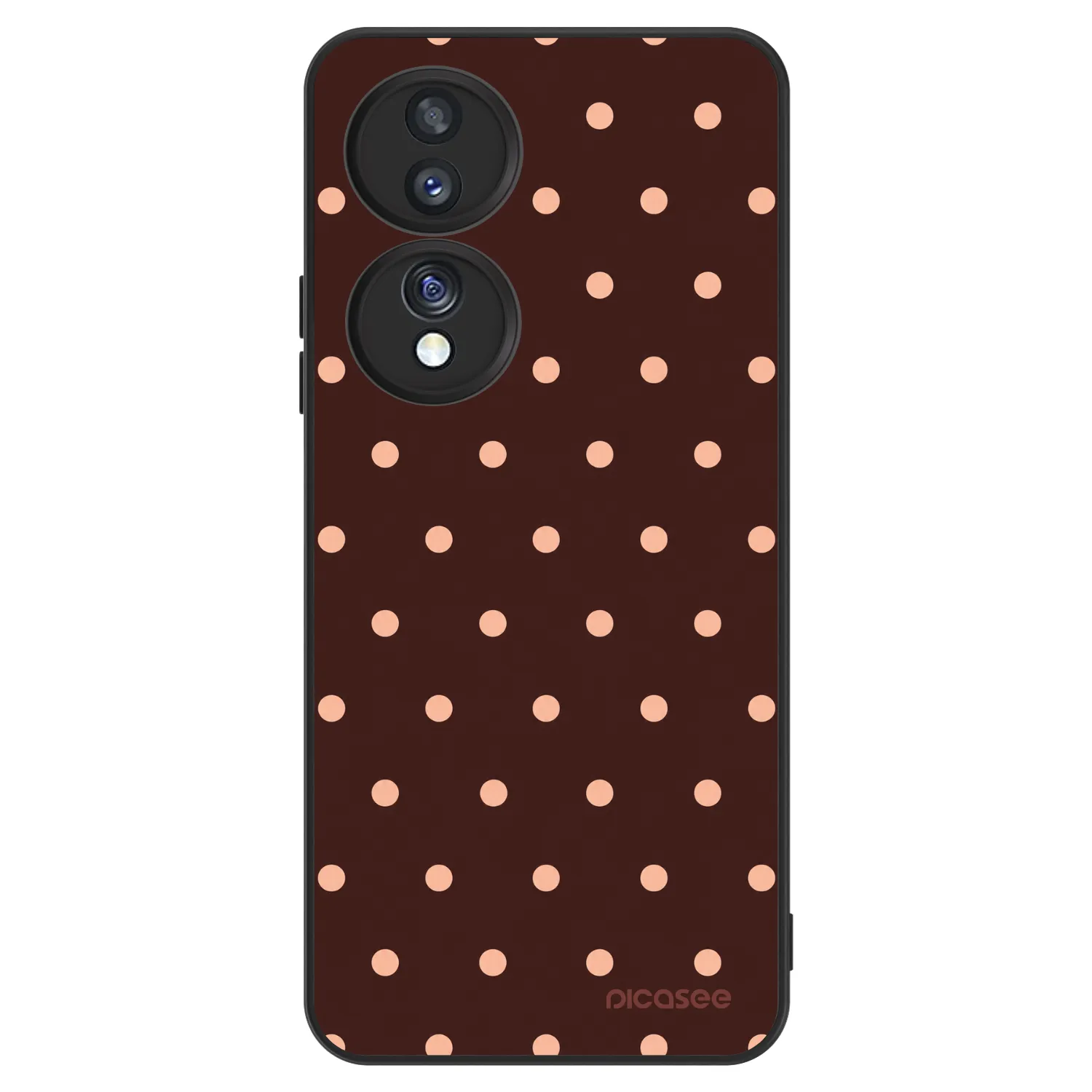 Picasee ULTIMATE CASE za Honor 70 - Peach Dots & Chocolate