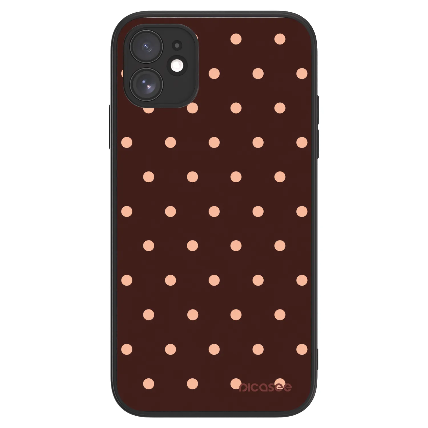 Picasee ULTIMATE CASE MagSafe za Apple iPhone 11 - Peach Dots & Chocolate