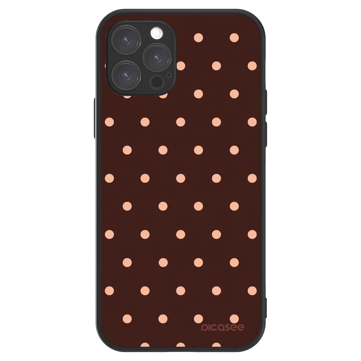 Picasee ULTIMATE CASE MagSafe za Apple iPhone 12 Pro - Peach Dots & Chocolate