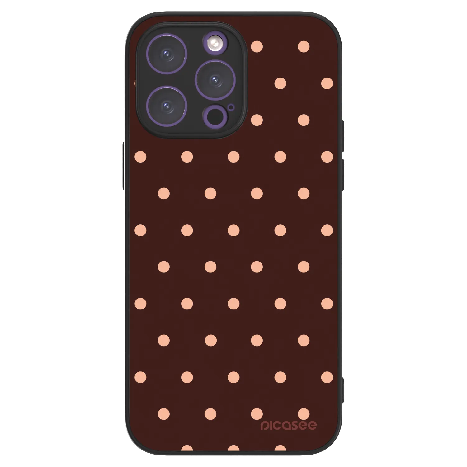 Picasee ULTIMATE CASE MagSafe za Apple iPhone 14 Pro Max - Peach Dots & Chocolate
