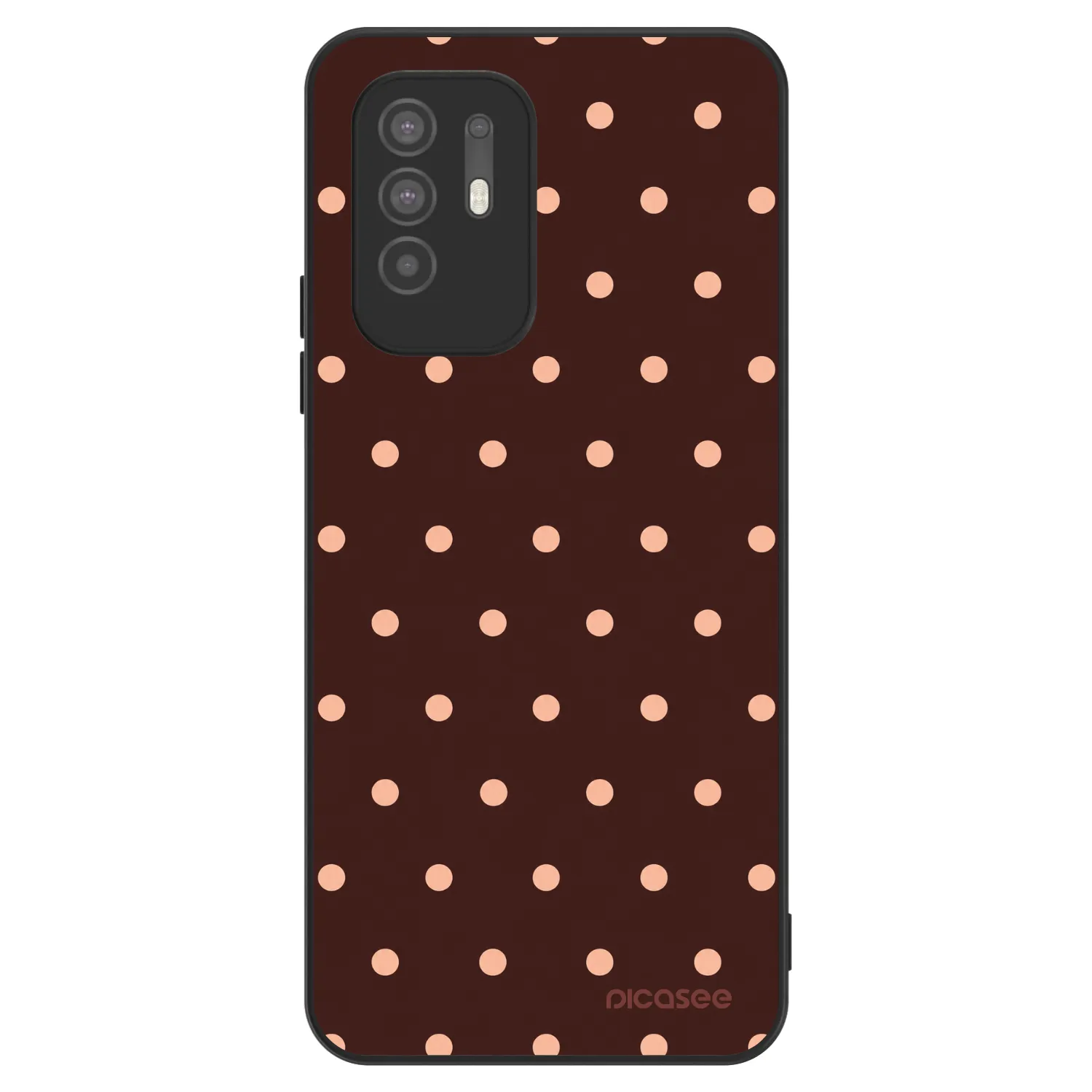 Picasee ULTIMATE CASE za OPPO A94 5G - Peach Dots & Chocolate