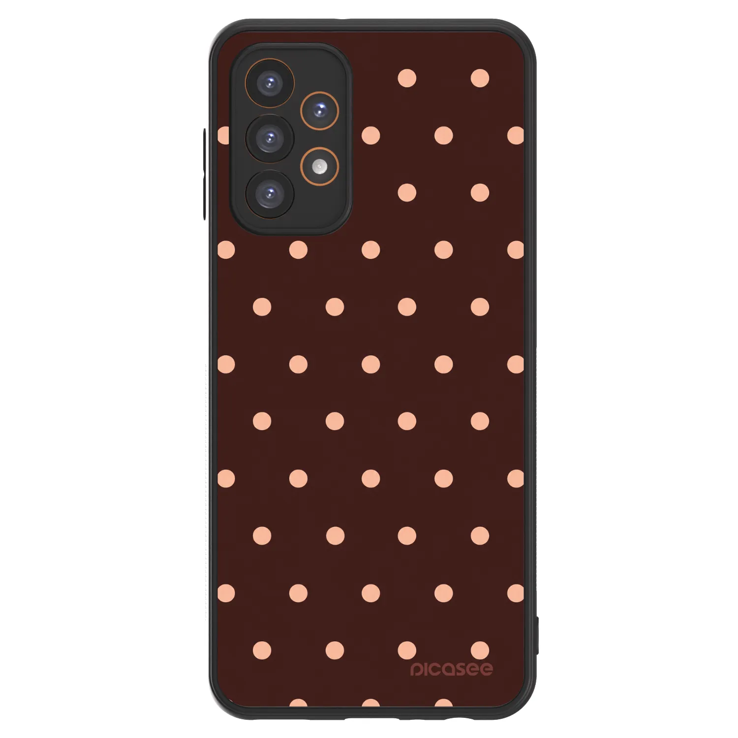 Picasee ULTIMATE CASE za Samsung Galaxy A23 A236B 5G - Peach Dots & Chocolate