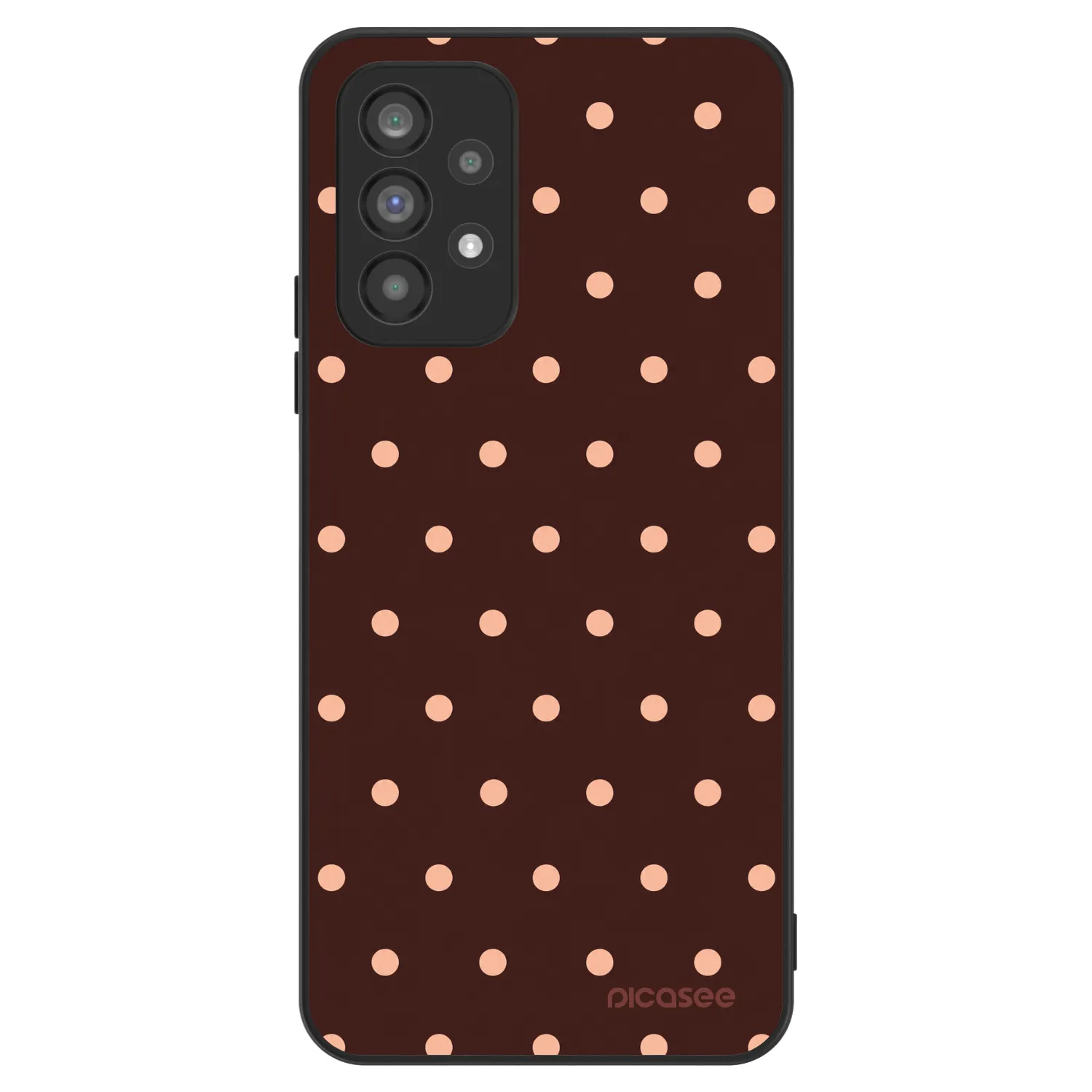 Picasee ULTIMATE CASE za Samsung Galaxy A73 5G - Peach Dots & Chocolate