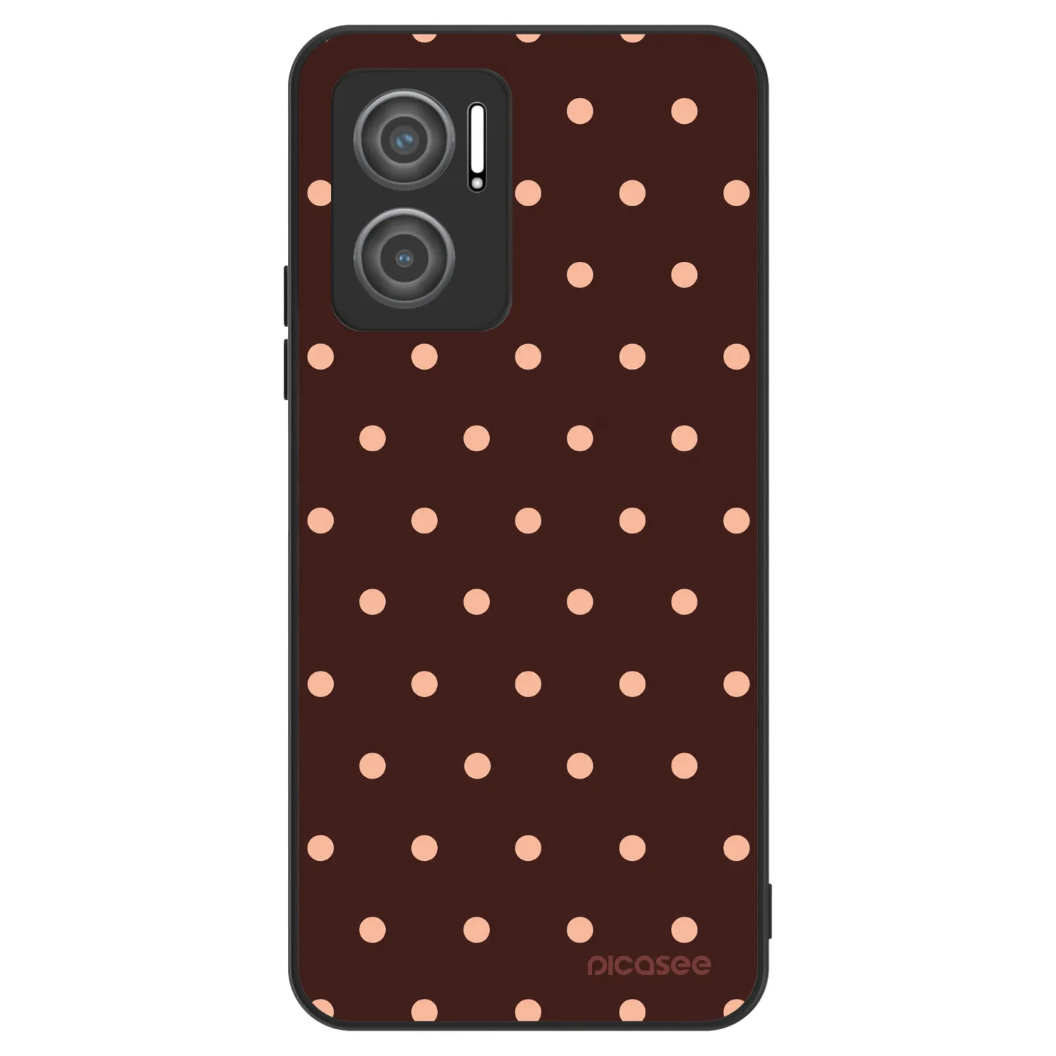 Picasee ULTIMATE CASE za Xiaomi Redmi 10 5G - Peach Dots & Chocolate