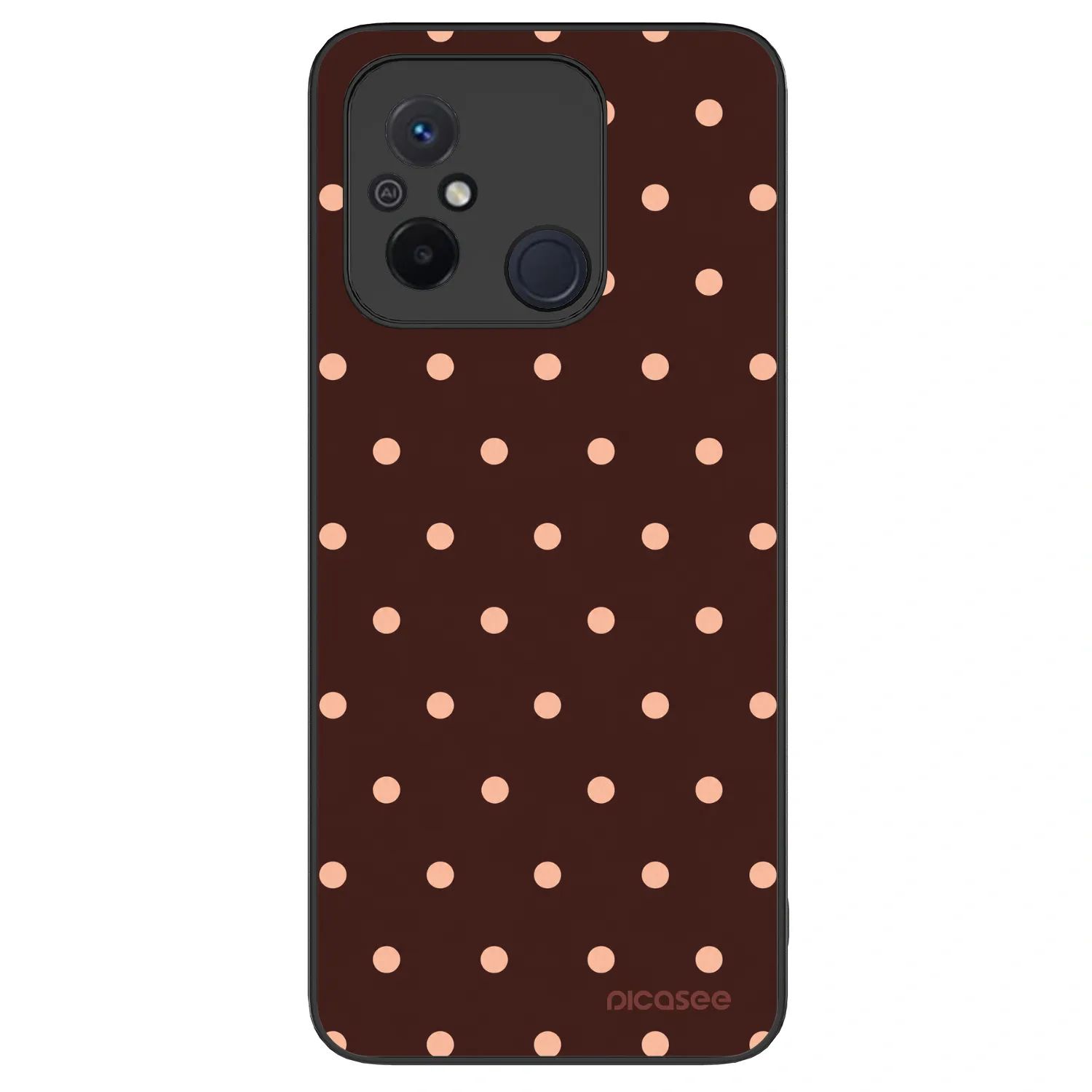 Picasee ULTIMATE CASE za Xiaomi Redmi 12C - Peach Dots & Chocolate