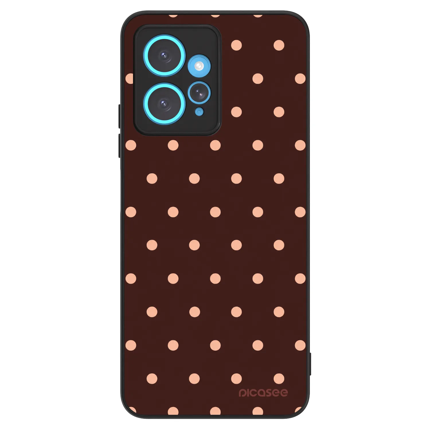 Picasee ULTIMATE CASE za Xiaomi Redmi Note 12 4G - Peach Dots & Chocolate