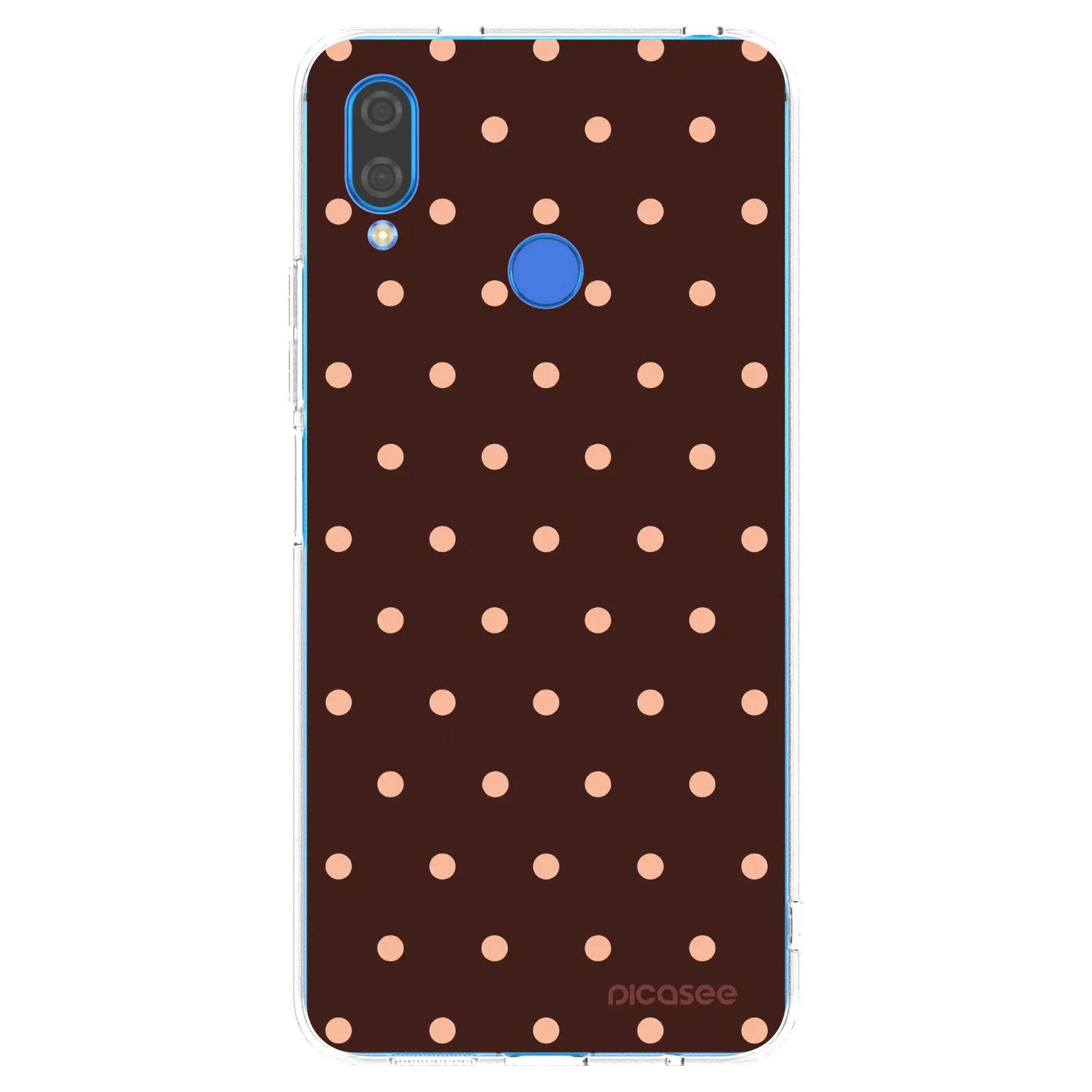 Picasee silikonski prozorni ovitek za Huawei Nova 3 - Peach Dots & Chocolate