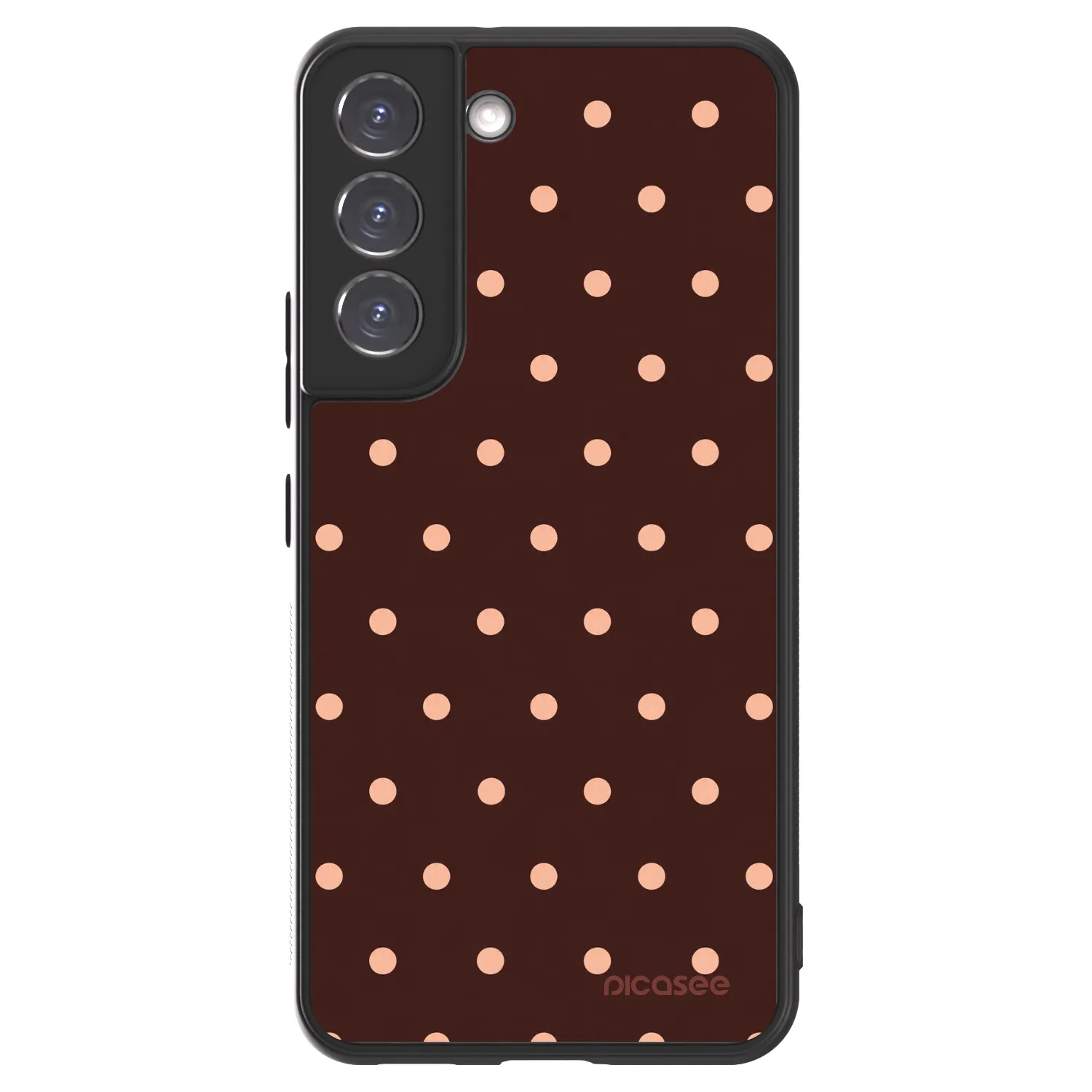 Picasee ULTIMATE CASE PowerShare za Samsung Galaxy S22 5G - Peach Dots & Chocolate