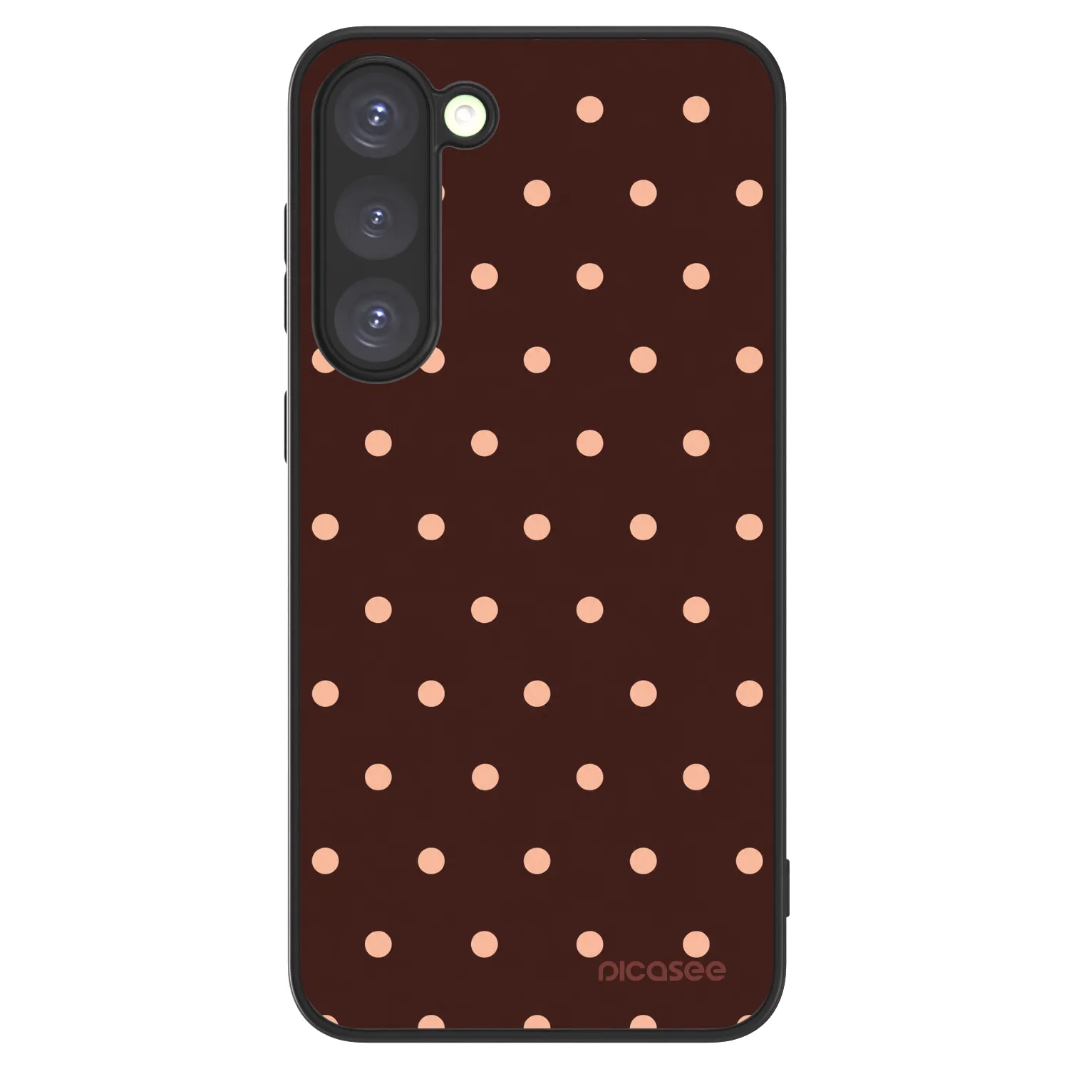Picasee ULTIMATE CASE PowerShare za Samsung Galaxy S23+ 5G - Peach Dots & Chocolate