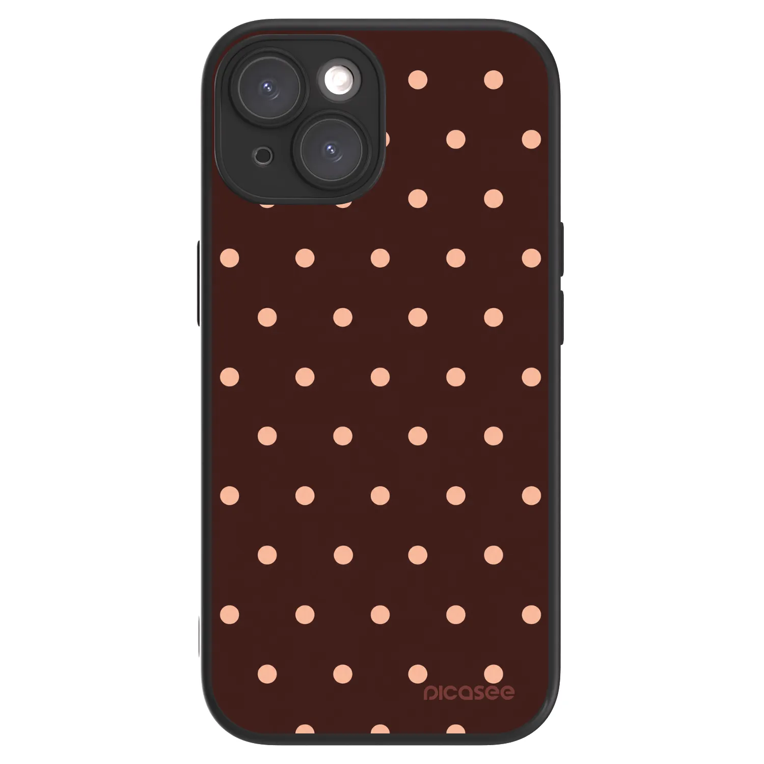 Picasee ULTIMATE CASE MagSafe za Apple iPhone 15 - Peach Dots & Chocolate