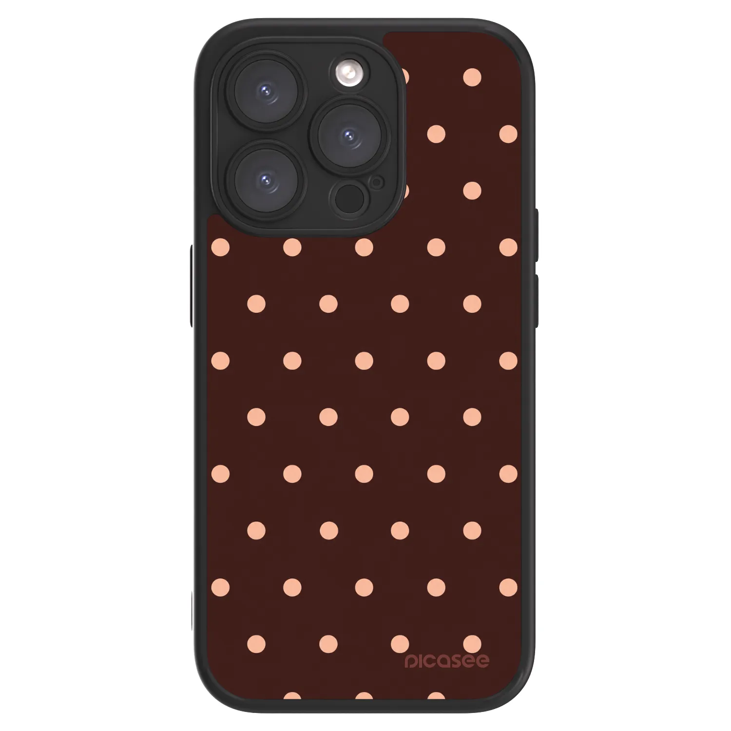 Picasee ULTIMATE CASE za Apple iPhone 15 Pro - Peach Dots & Chocolate