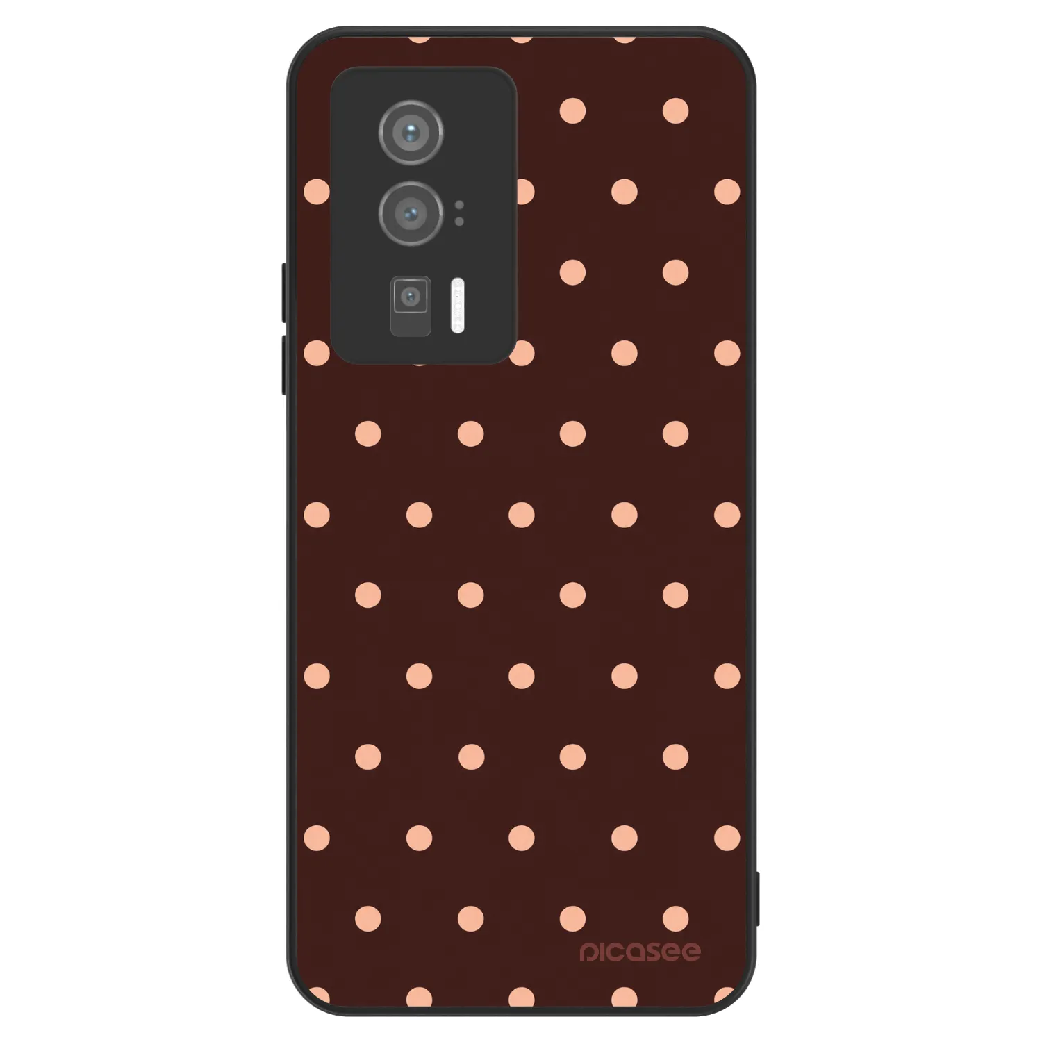 Picasee ULTIMATE CASE za Xiaomi Poco F5 Pro 5G - Peach Dots & Chocolate