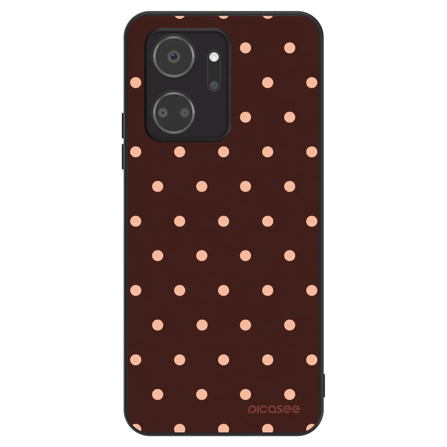 Picasee ULTIMATE CASE za Honor X7a - Peach Dots & Chocolate