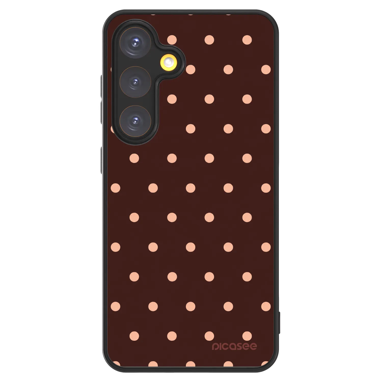 Picasee ULTIMATE CASE za Samsung Galaxy S24 S921B 5G - Peach Dots & Chocolate