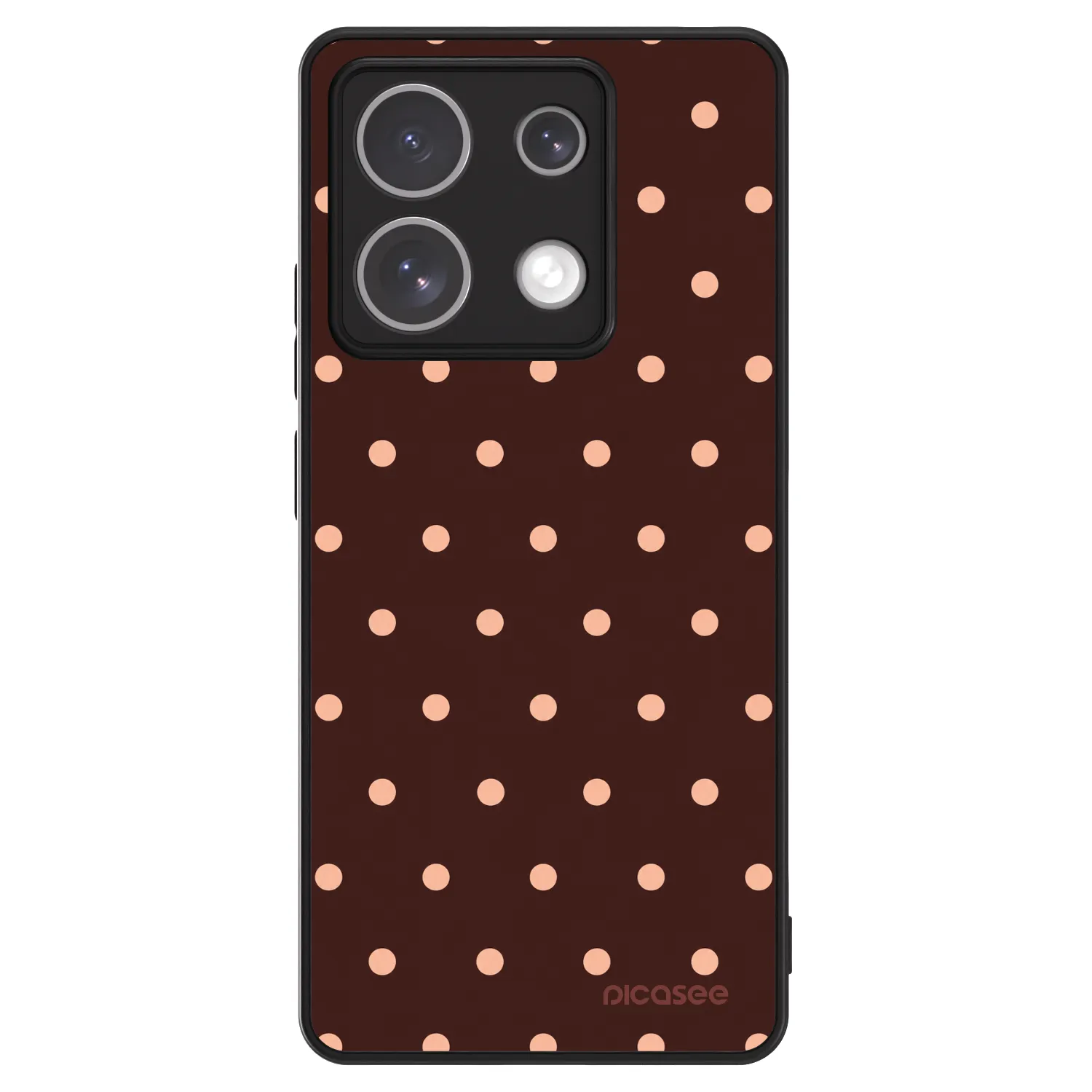 Picasee ULTIMATE CASE za Xiaomi Redmi Note 13 Pro 5G - Peach Dots & Chocolate