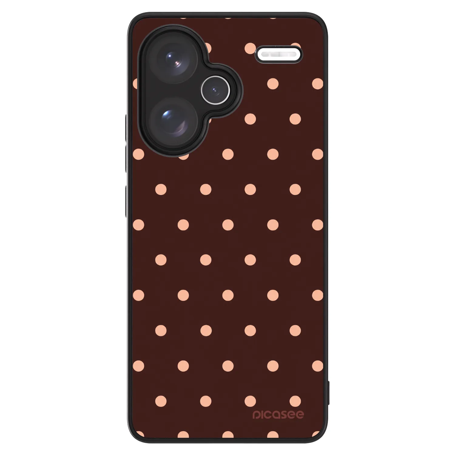 Picasee ULTIMATE CASE za Xiaomi Redmi Note 13 Pro+ 5G - Peach Dots & Chocolate