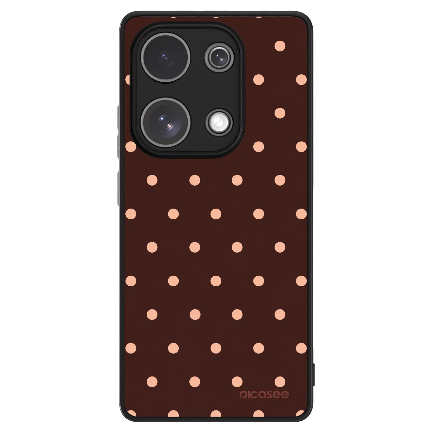 Picasee ULTIMATE CASE za Xiaomi Redmi Note 13 Pro 4G - Peach Dots & Chocolate