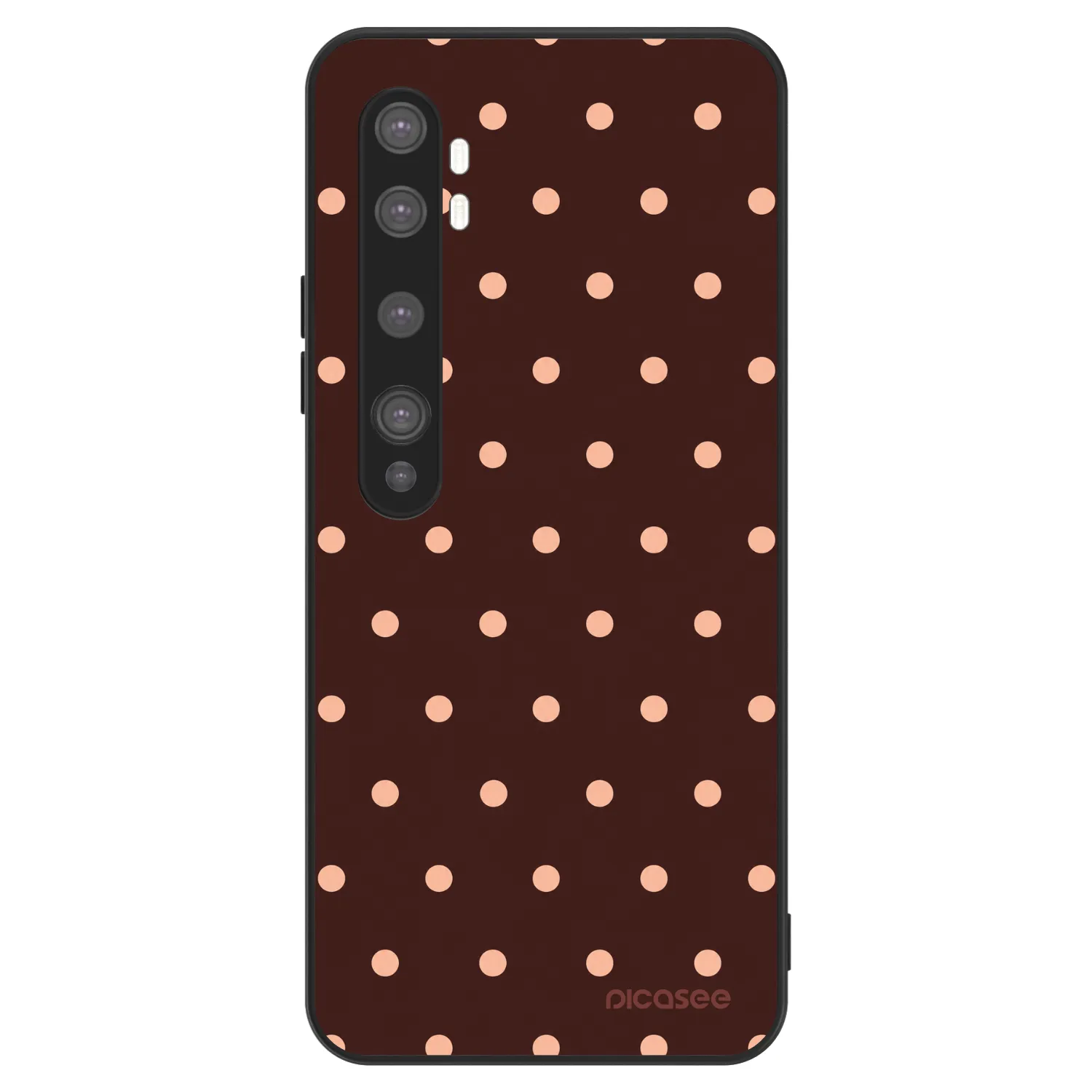 Picasee ULTIMATE CASE za Xiaomi Mi Note 10 (Pro) - Peach Dots & Chocolate
