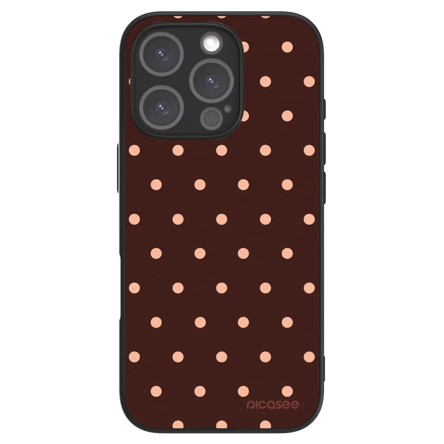 Picasee ULTIMATE CASE MagSafe za Apple iPhone 16 Pro - Peach Dots & Chocolate