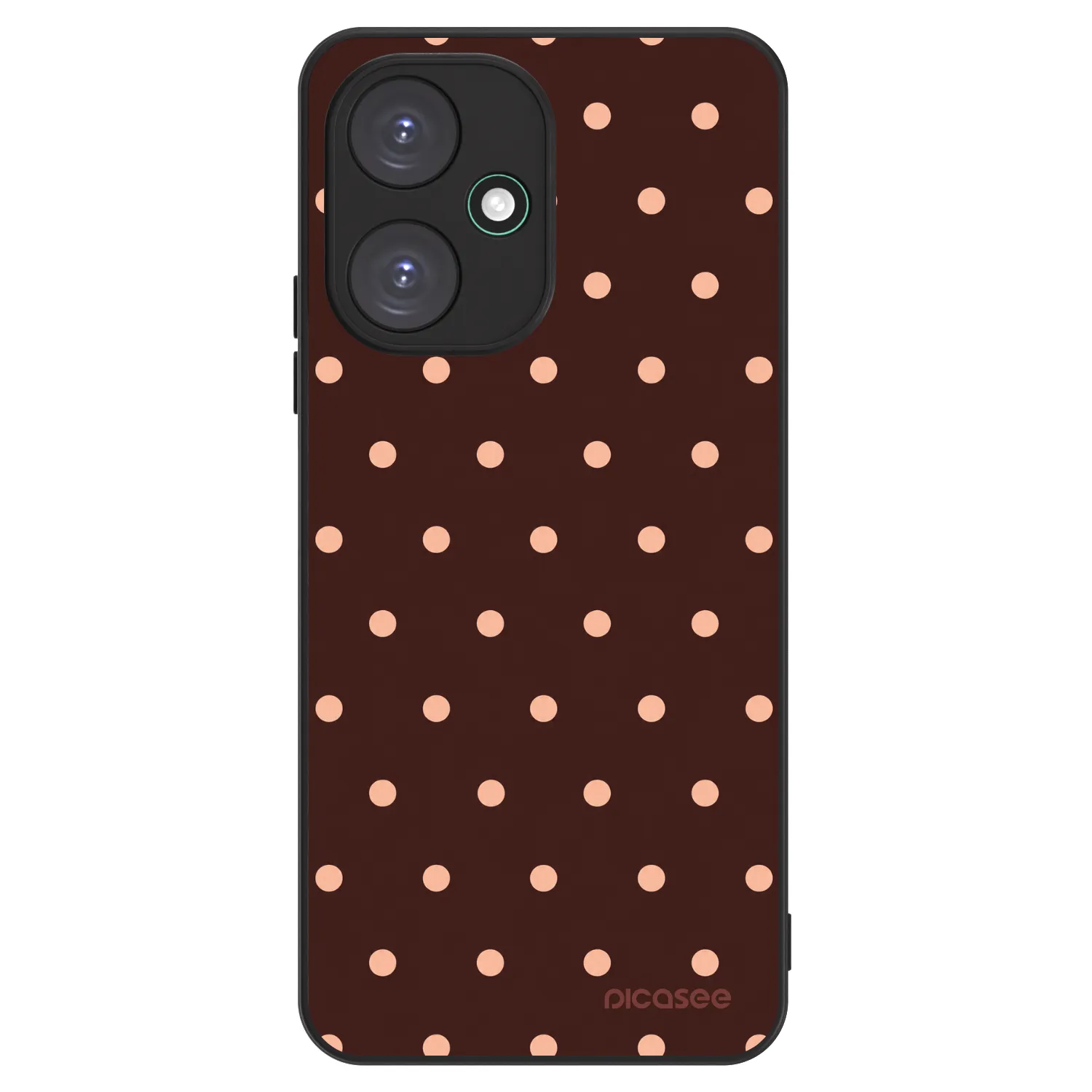 Picasee ULTIMATE CASE za Xiaomi Redmi 13C 5G - Peach Dots & Chocolate
