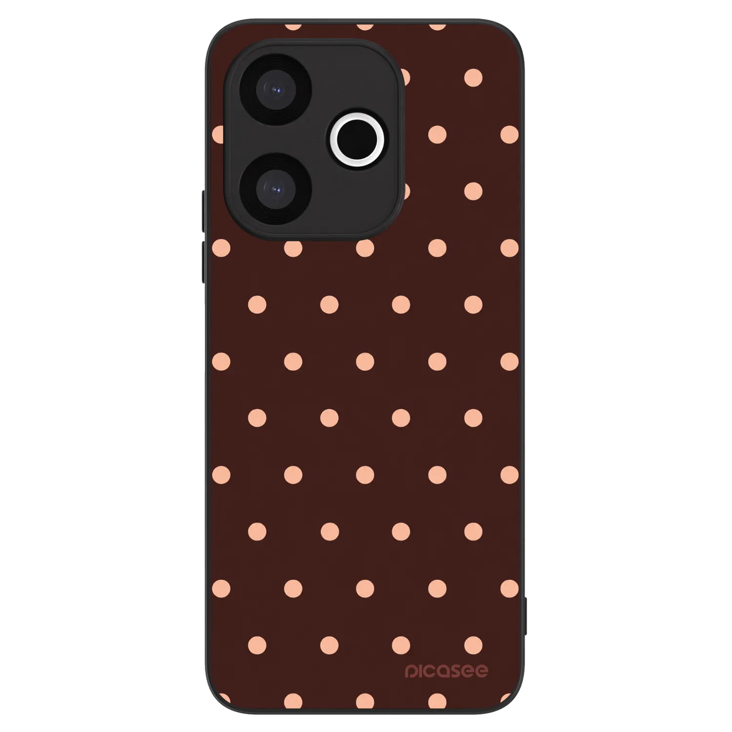 Picasee ULTIMATE CASE za Xiaomi Redmi 13 4G - Peach Dots & Chocolate