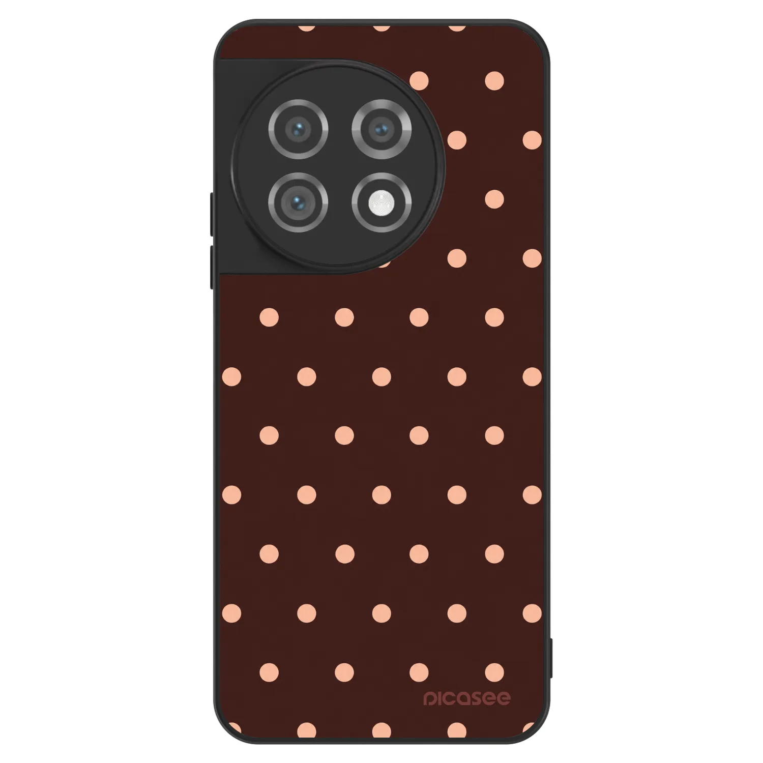 Picasee ULTIMATE CASE za OnePlus 11 5G - Peach Dots & Chocolate