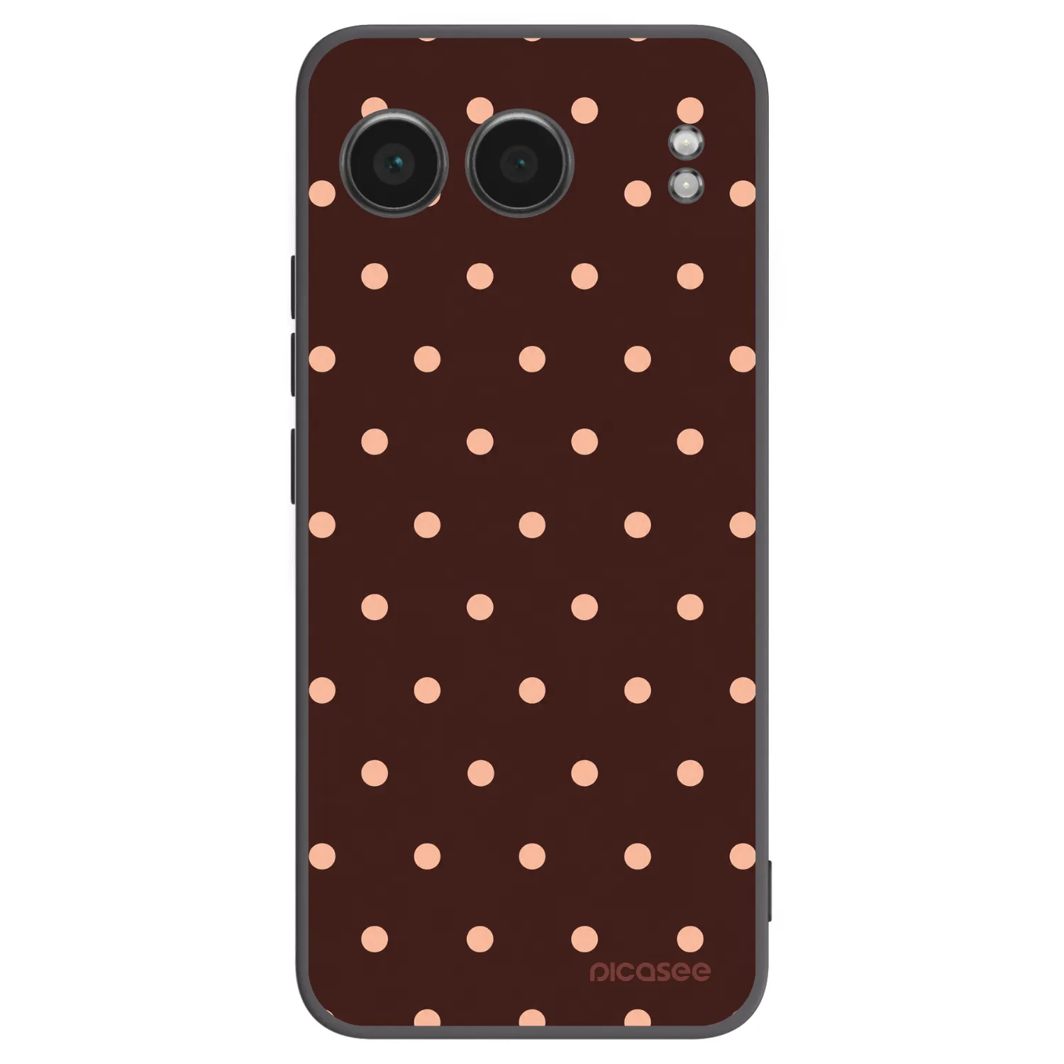 Picasee silikonski črni ovitek za OnePlus Nord 4 - Peach Dots & Chocolate