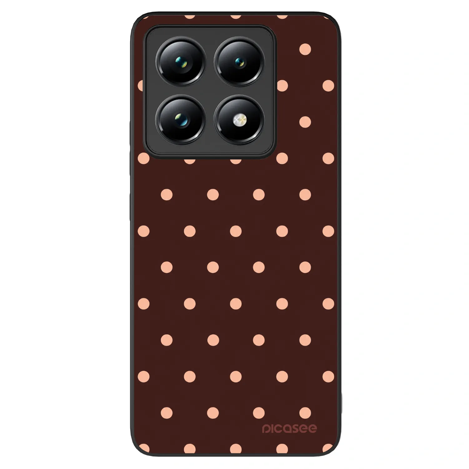 Picasee ULTIMATE CASE za Xiaomi 14T Pro - Peach Dots & Chocolate