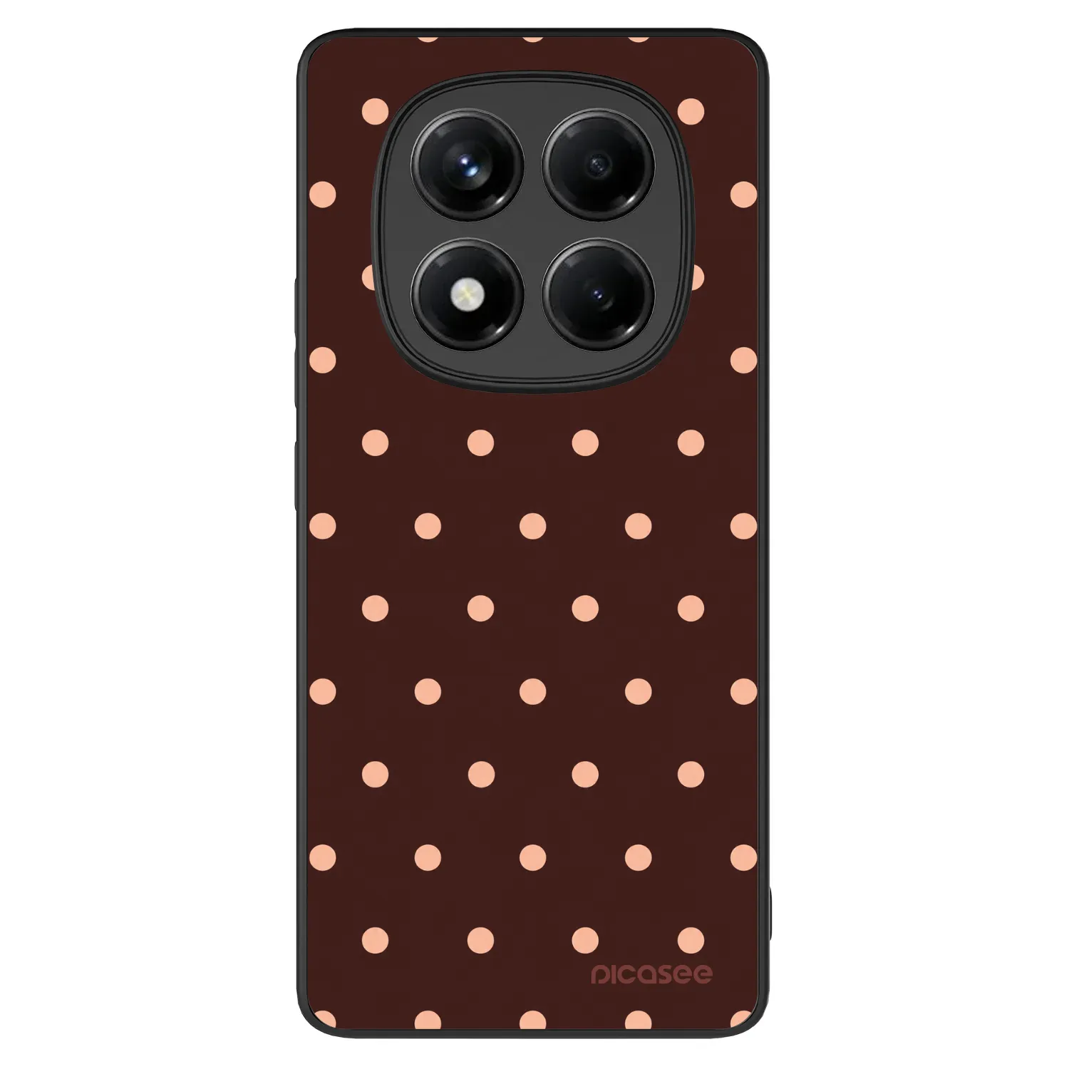 Picasee ULTIMATE CASE za Xiaomi Redmi Note 14 Pro+ 5G - Peach Dots & Chocolate