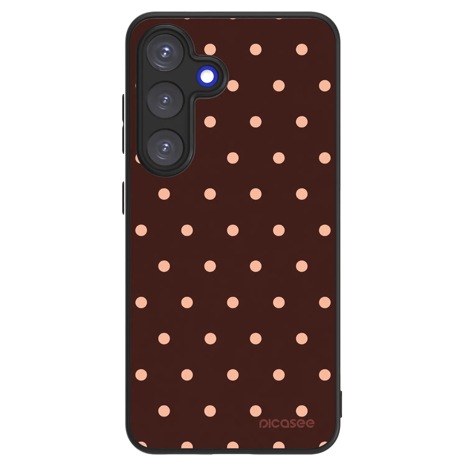 Picasee ULTIMATE CASE za Samsung Galaxy S25 5G - Peach Dots & Chocolate