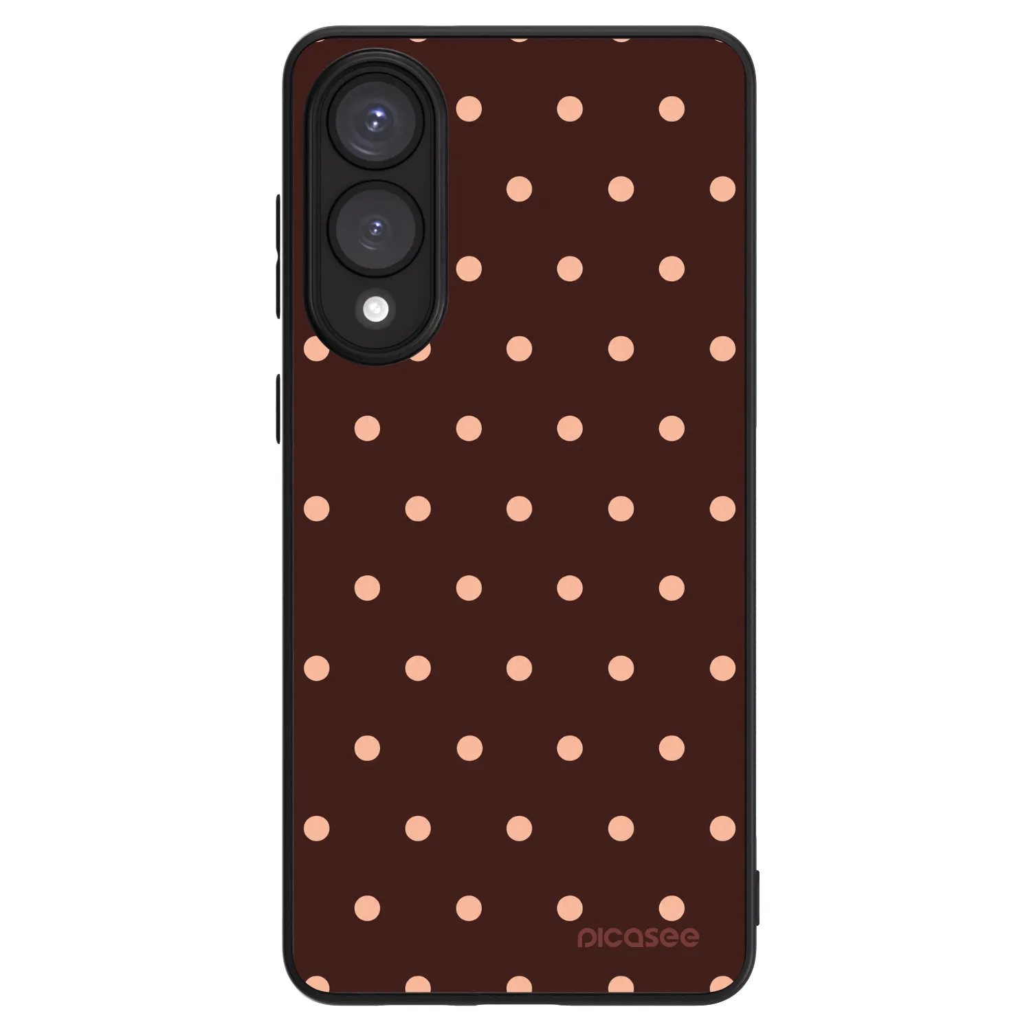 Picasee ULTIMATE CASE za Samsung Galaxy S25 Edge 5G - Peach Dots & Chocolate