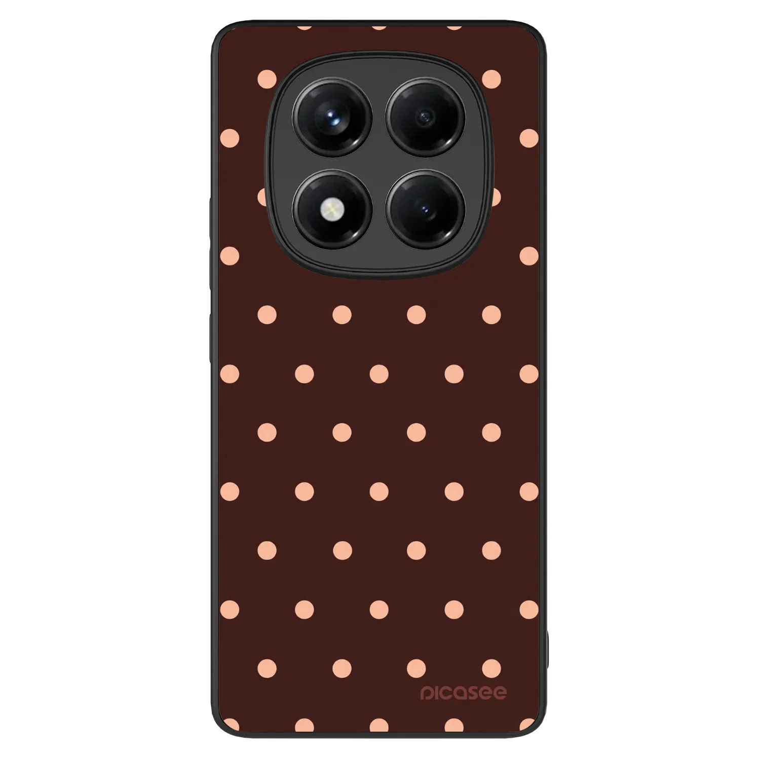 Picasee ULTIMATE CASE za Xiaomi Redmi Note 14 Pro 4G - Peach Dots & Chocolate