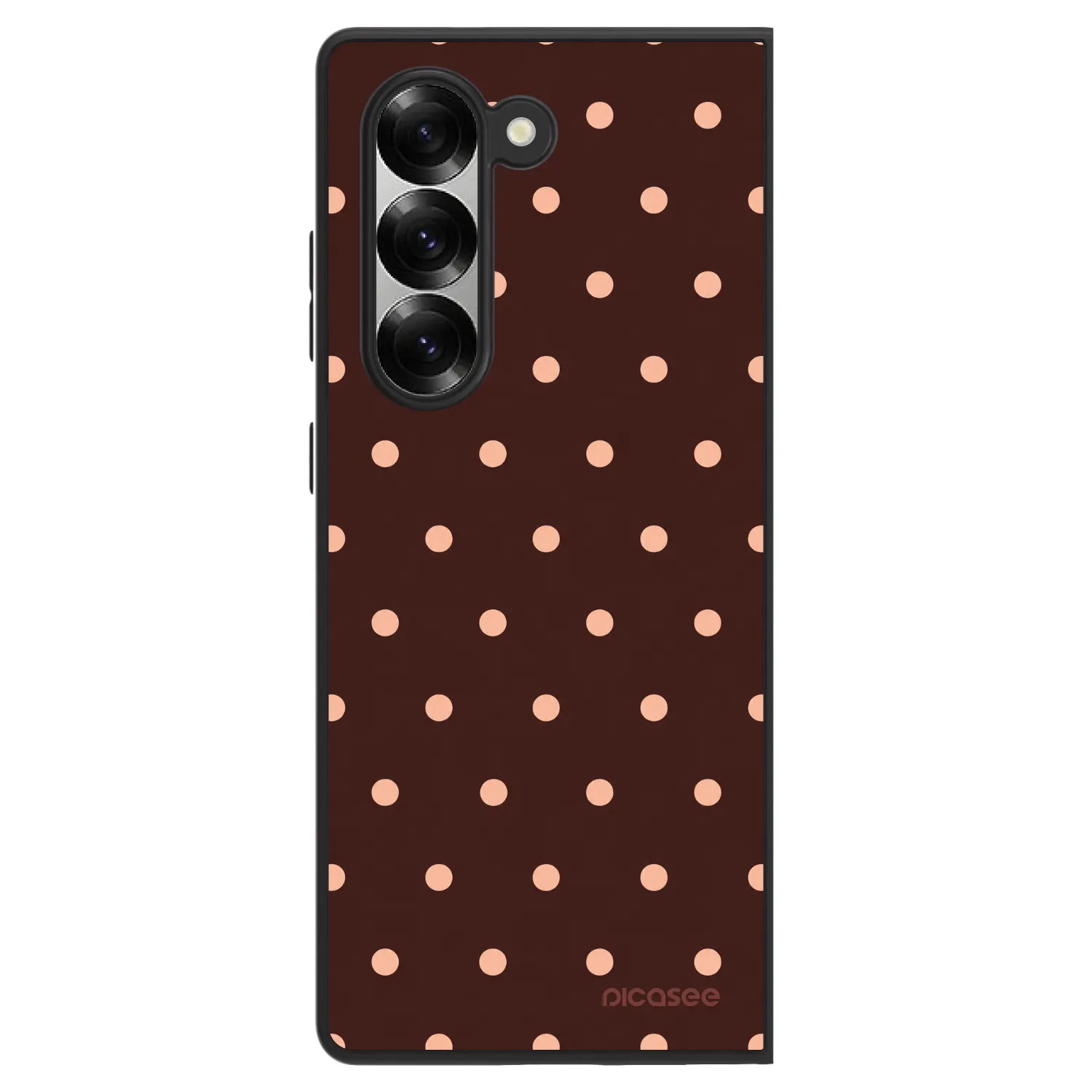 Picasee ULTIMATE CASE za Samsung Galaxy Z Fold6 5G - Peach Dots & Chocolate