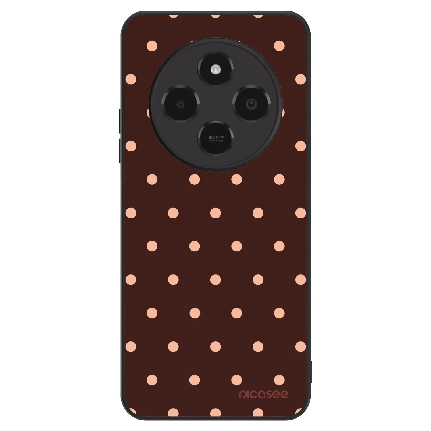 Picasee ULTIMATE CASE za Xiaomi Poco C75 - Peach Dots & Chocolate