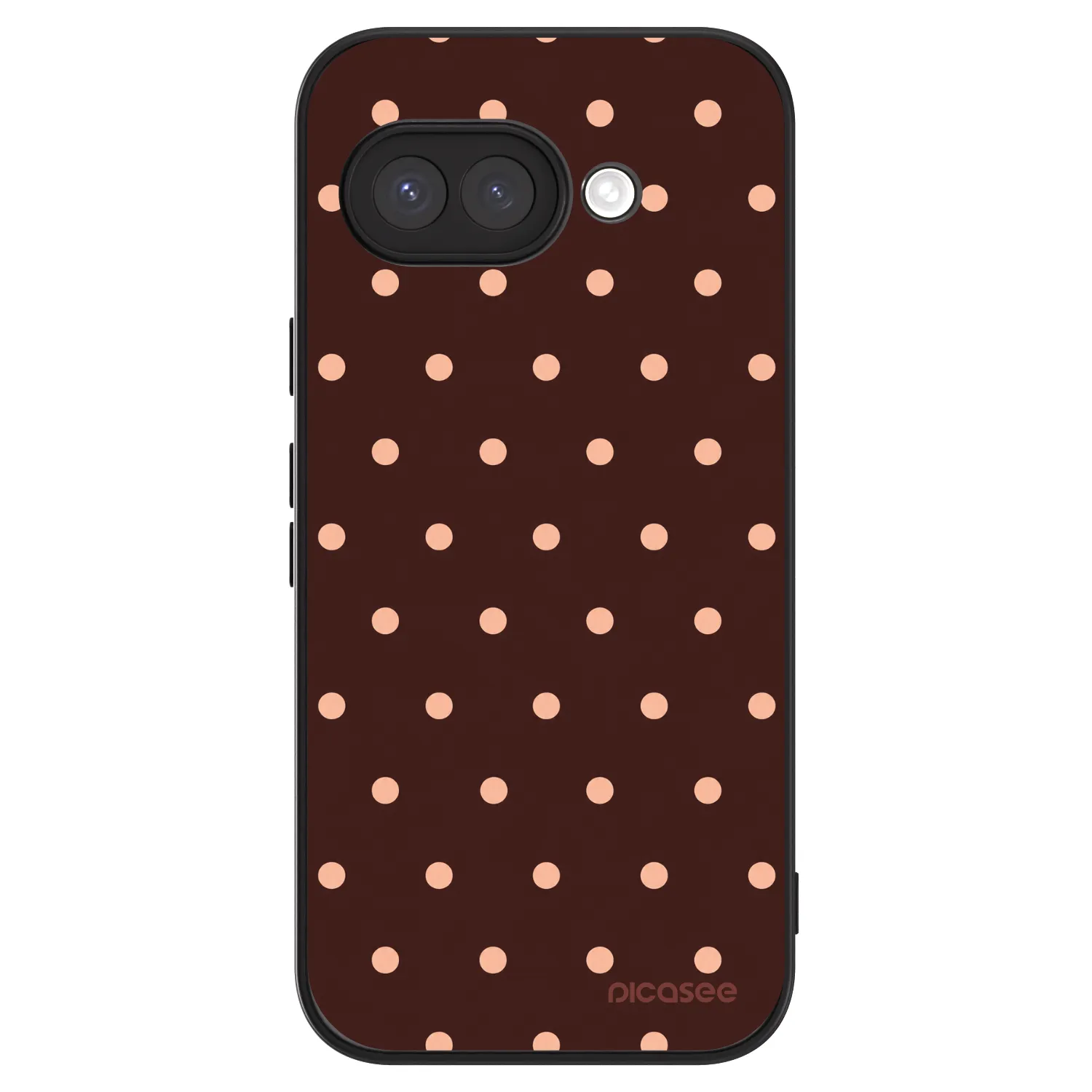 Picasee ULTIMATE CASE za Google Pixel 9a - Peach Dots & Chocolate