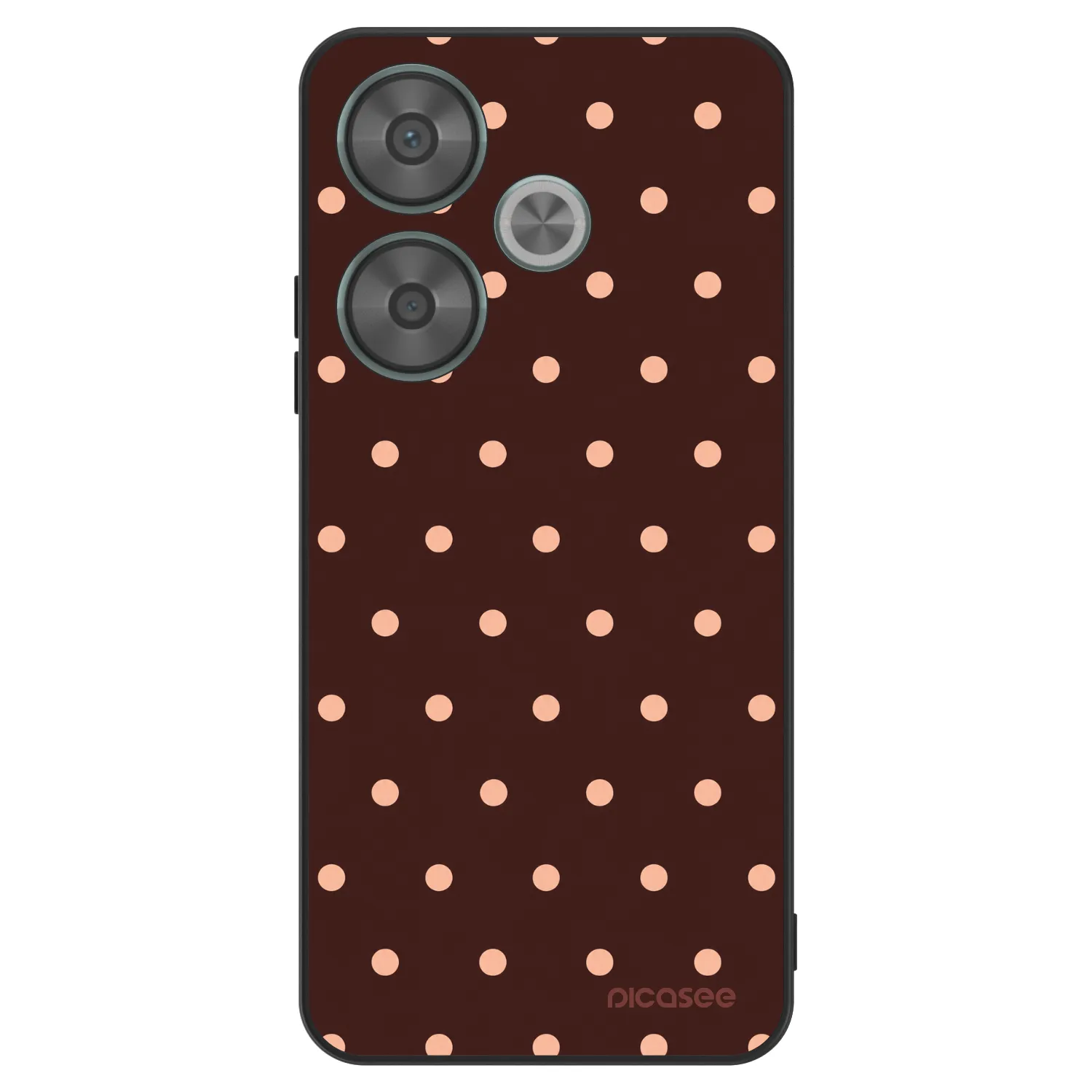 Picasee ULTIMATE CASE za Xiaomi Poco F6 - Peach Dots & Chocolate