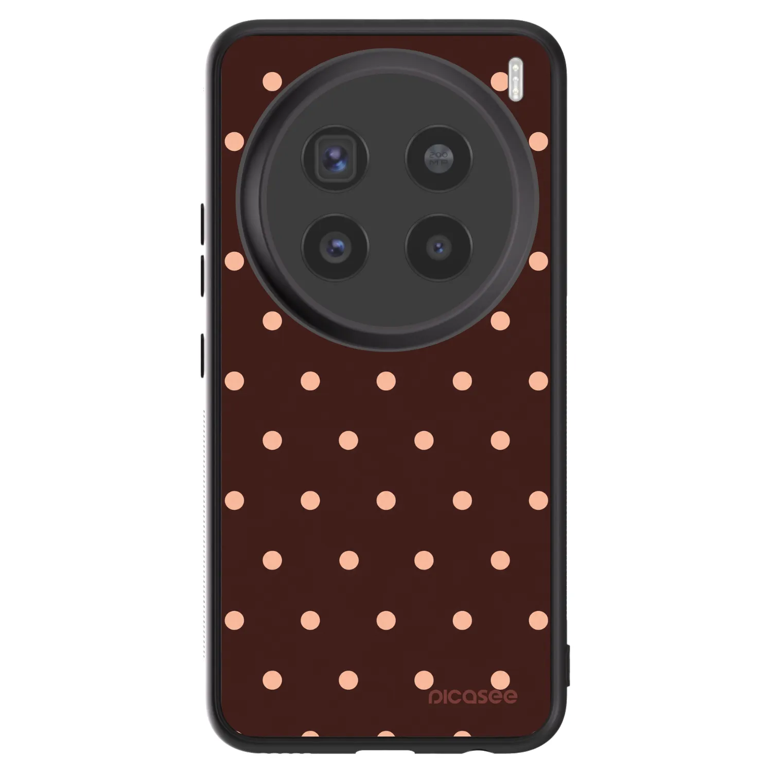 Picasee ULTIMATE CASE za Vivo X200 Pro - Peach Dots & Chocolate