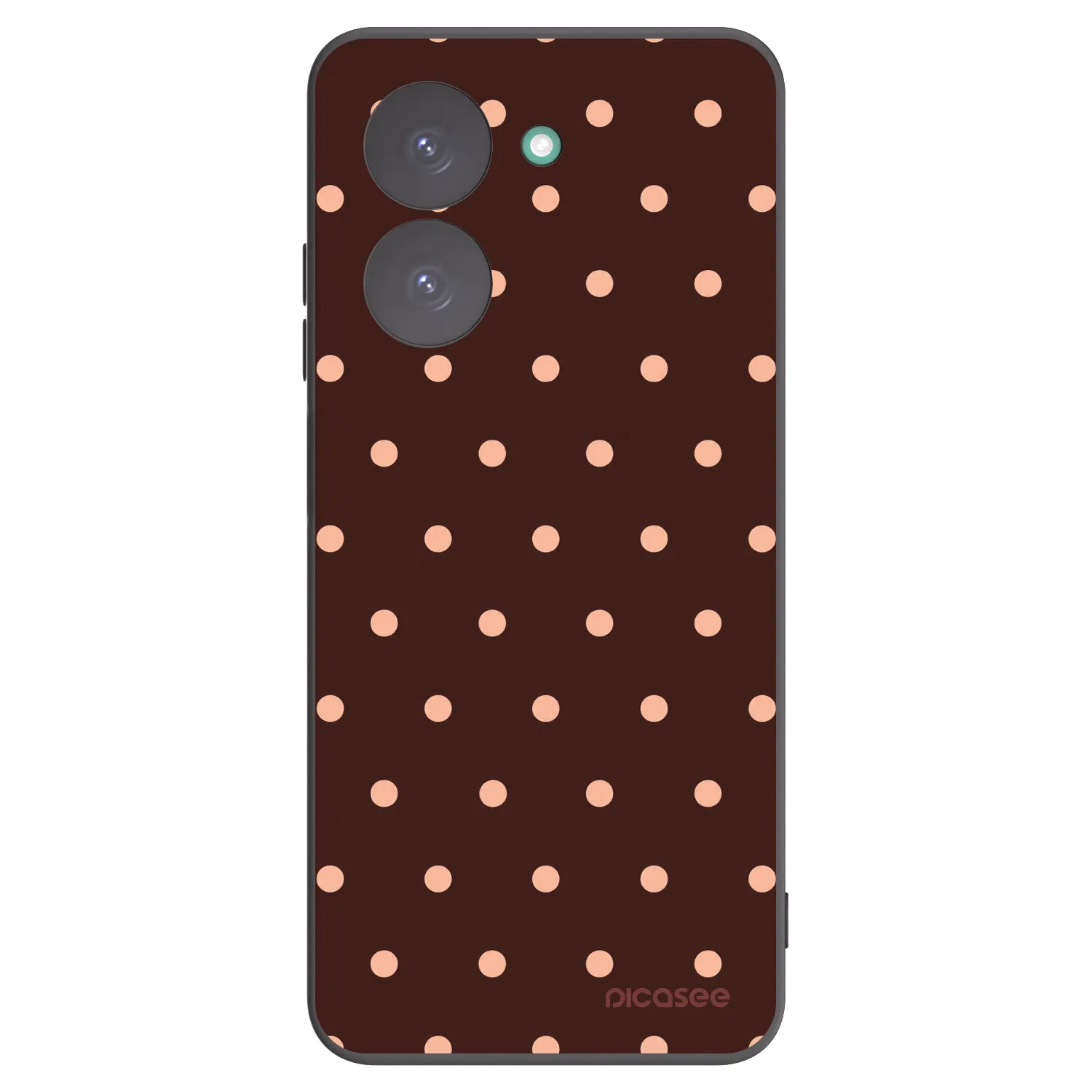Picasee silikonski črni ovitek za Xiaomi Redmi A5 - Peach Dots & Chocolate