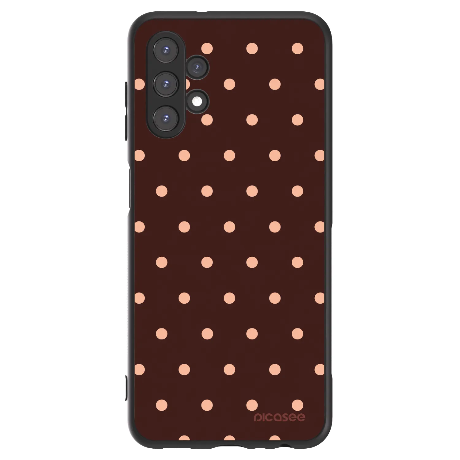 Picasee ULTIMATE CASE za Samsung Galaxy A13 5G - Peach Dots & Chocolate