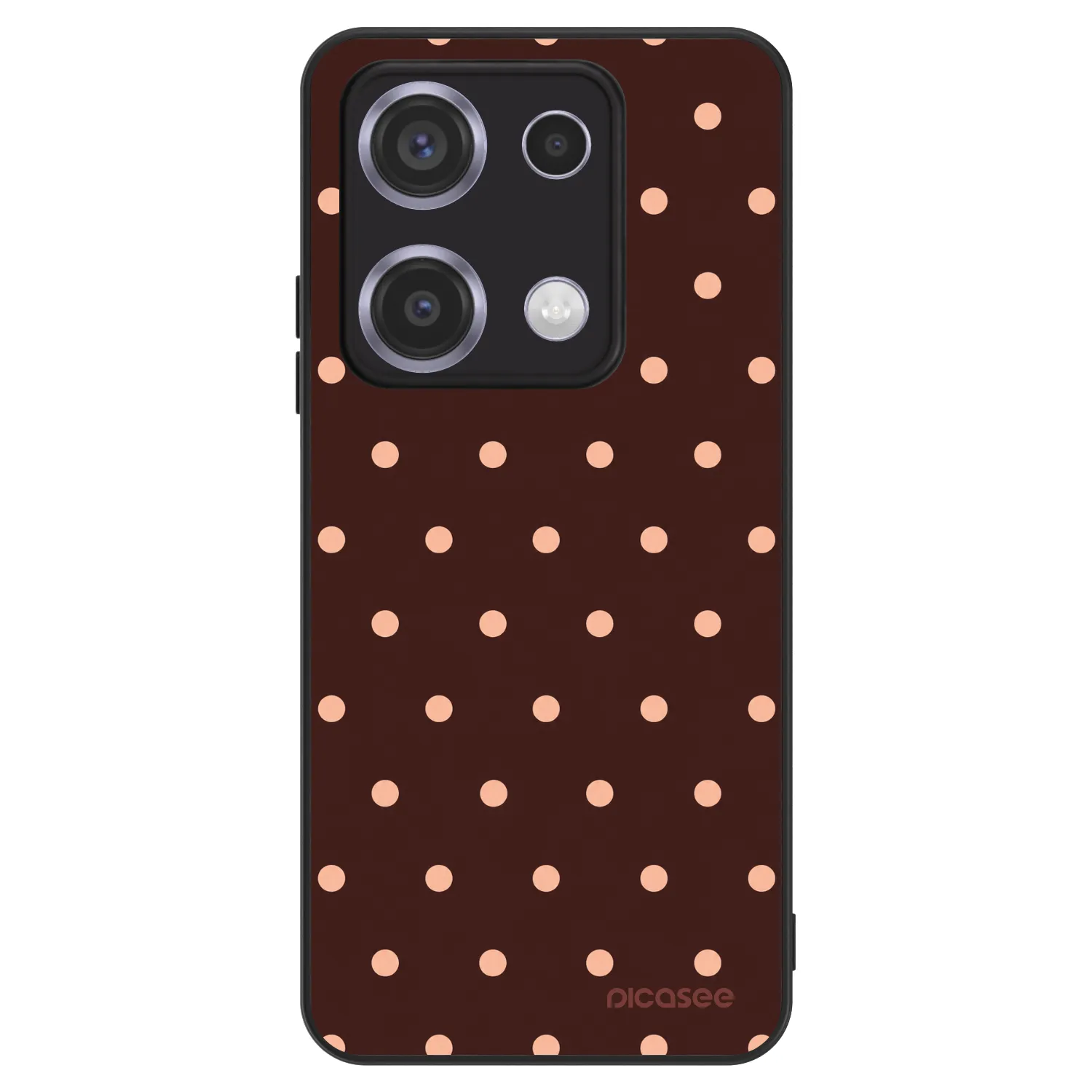 Picasee ULTIMATE CASE za Xiaomi Redmi Note 14S - Peach Dots & Chocolate
