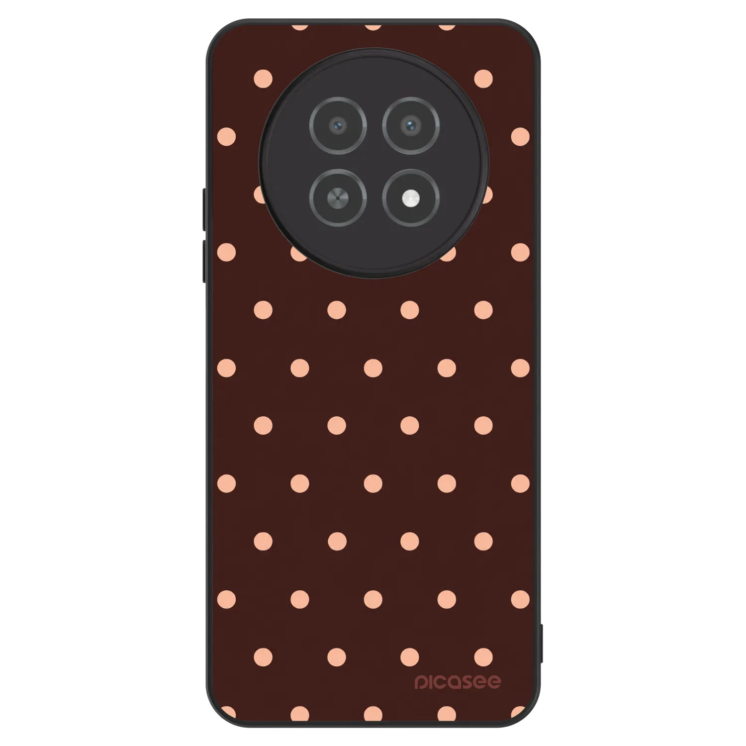 Picasee ULTIMATE CASE za Realme 12X - Peach Dots & Chocolate