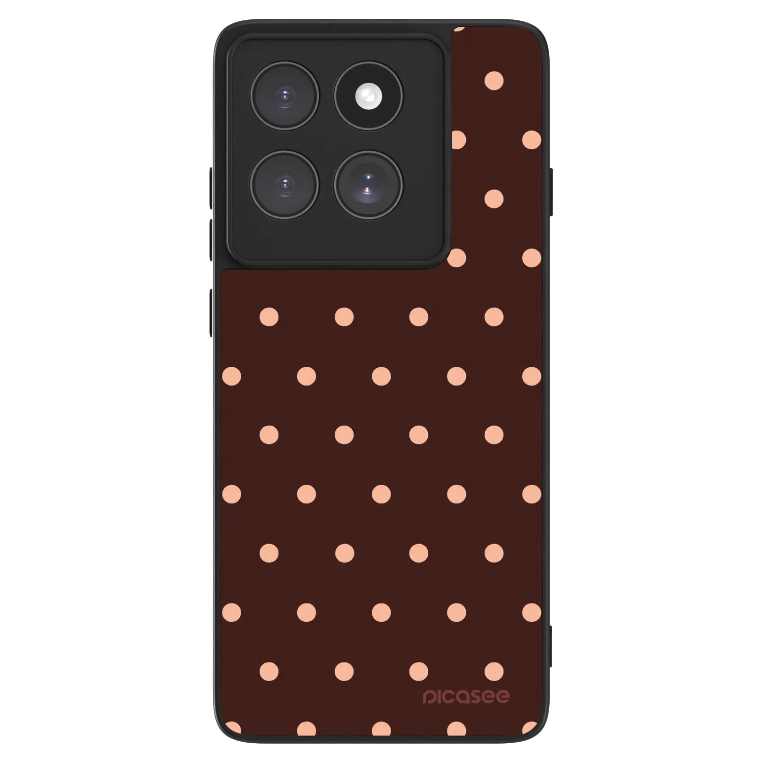 Picasee ULTIMATE CASE za Motorola Edge 60 5G - Peach Dots & Chocolate