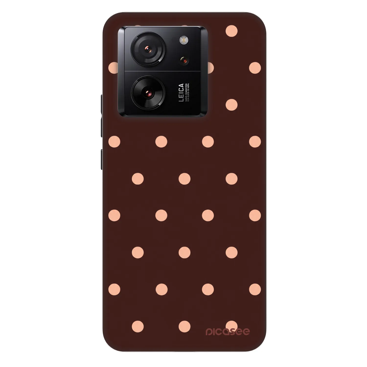 Picasee Fashion Case za Xiaomi 13T Pro - Peach Dots & Chocolate