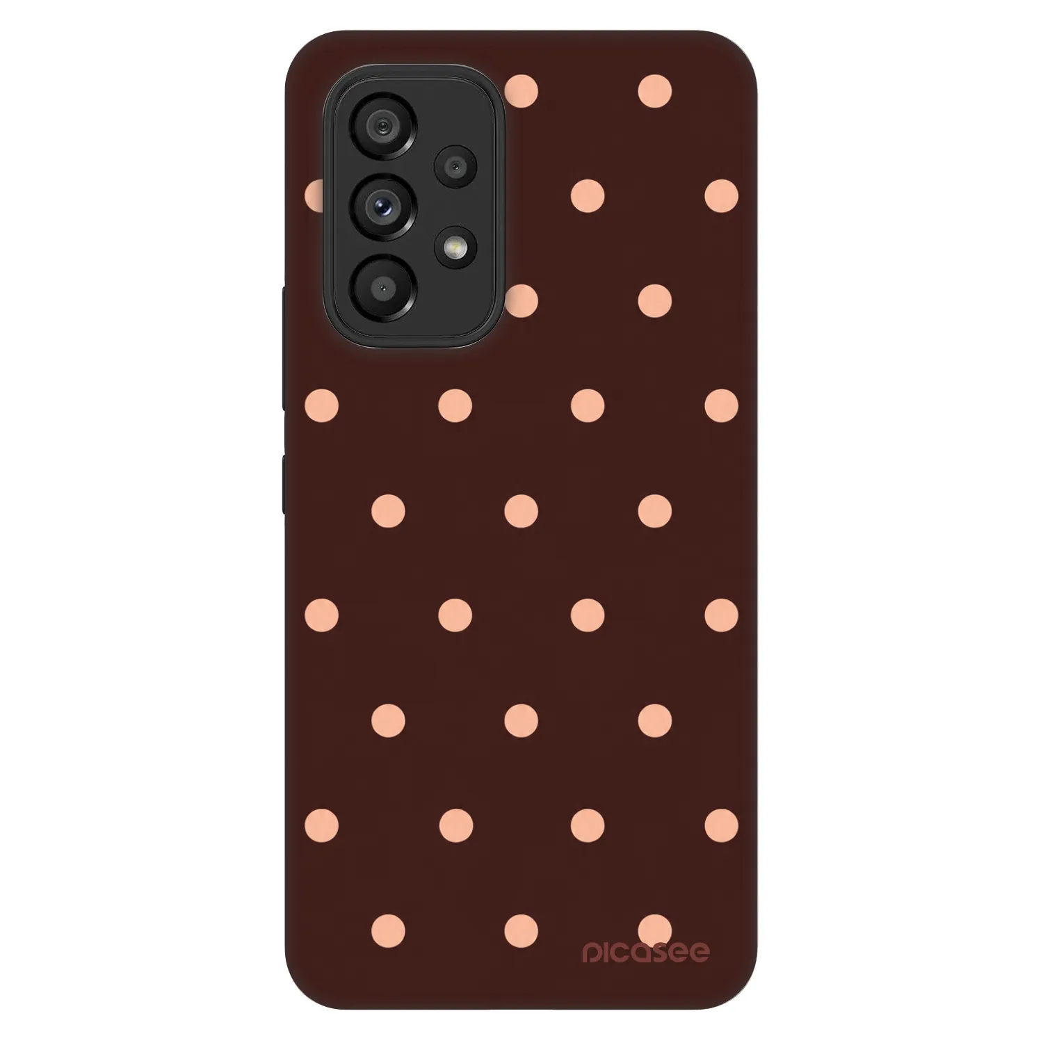 Picasee Fashion Case za Samsung Galaxy A53 5G A536 - Peach Dots & Chocolate