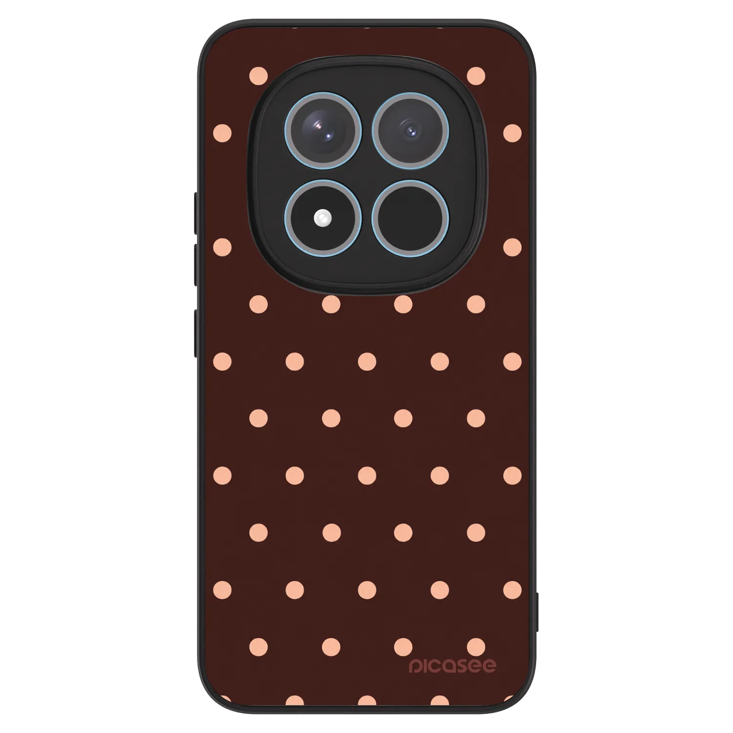 Picasee ULTIMATE CASE za Xiaomi Redmi Note 15 Pro+ - Peach Dots & Chocolate