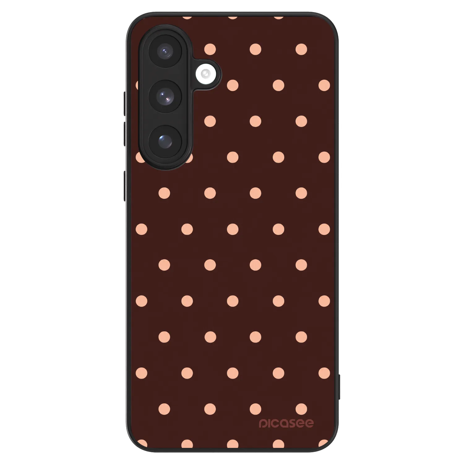 Picasee ULTIMATE CASE PowerShare za Samsung Galaxy S25 FE 5G - Peach Dots & Chocolate