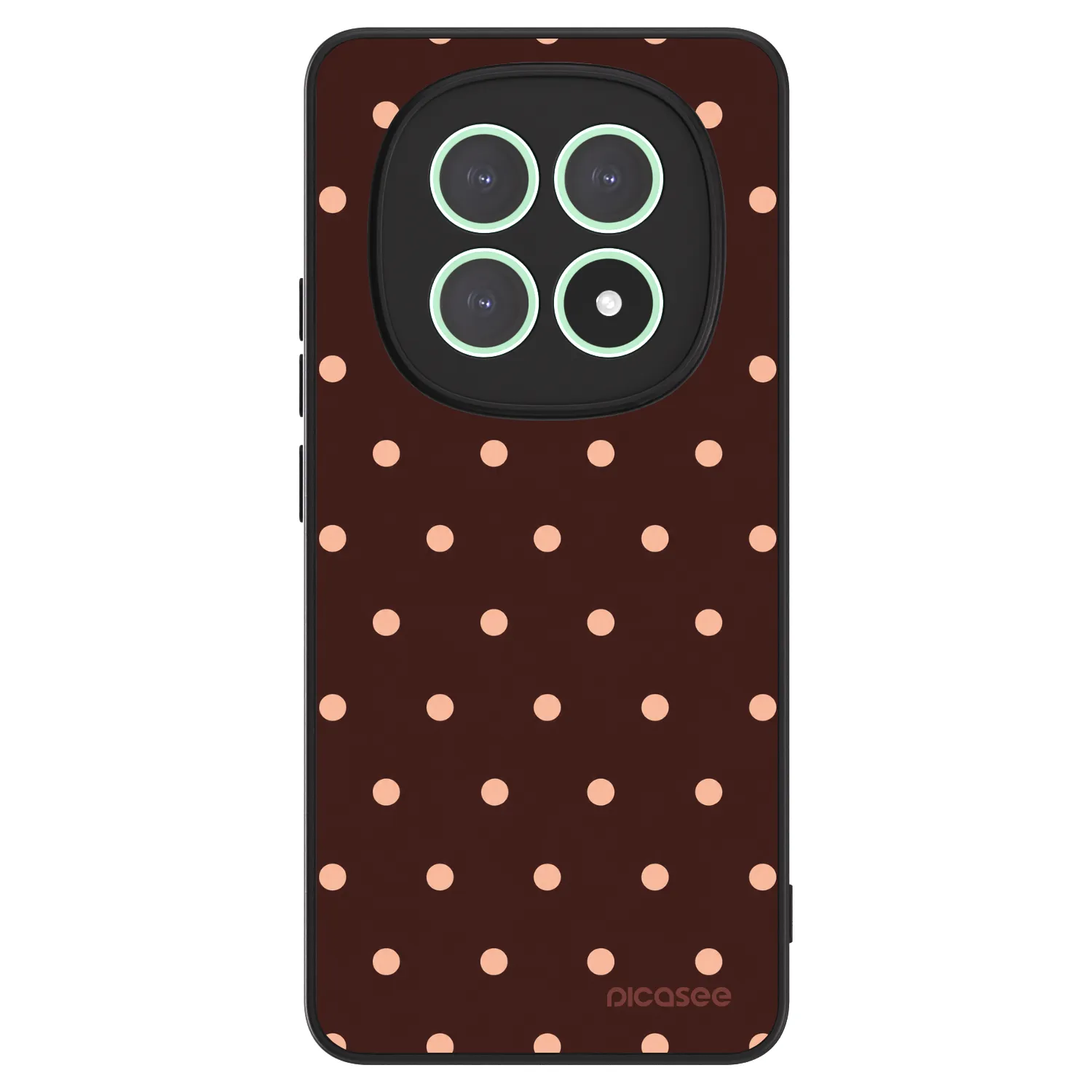 Picasee ULTIMATE CASE za Xiaomi Redmi Note 15 4G - Peach Dots & Chocolate